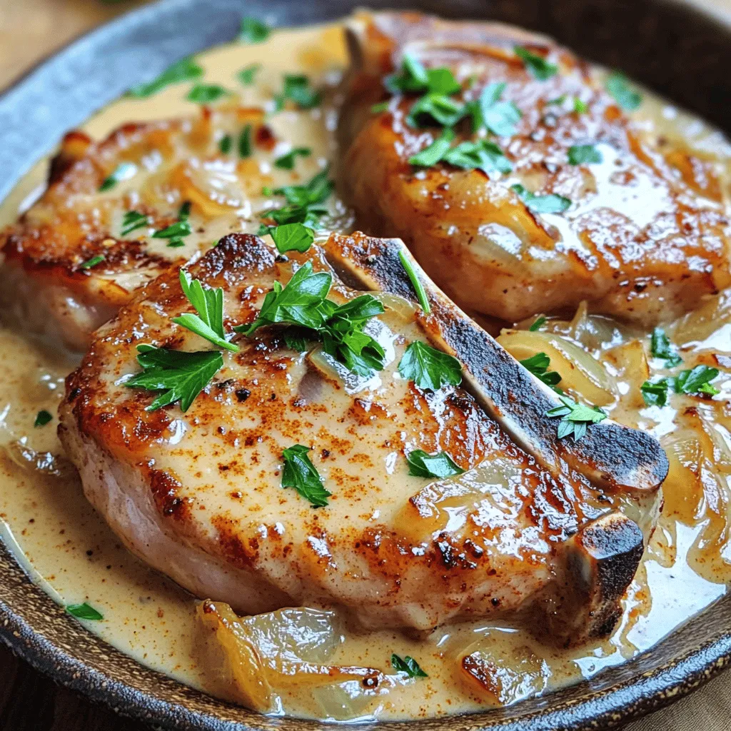 To make smothered pork chops, you need key ingredients. Here’s what you will need: