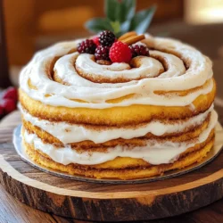 For a delicious Cinnamon Roll Cake, you need simple ingredients. Each one plays a key role in making this cake soft and tasty. - 2 cups all-purpose flour - 1 cup granulated sugar - 1 tablespoon baking powder - 1/2 teaspoon salt - 1 cup milk - 1/3 cup vegetable oil - 2 large eggs - 1 tablespoon vanilla extract - 1/4 cup brown sugar - 1 tablespoon ground cinnamon - 1/2 cup powdered sugar (for icing) - 1-2 tablespoons milk (for icing) Using these ingredients, you create a cake that brings joy. The flour gives the cake its structure, while the sugar makes it sweet. Brown sugar and cinnamon together add that classic cinnamon roll flavor. Don't forget the icing! It gives a nice touch on top. For the full recipe, follow the simple steps to create this delightful treat. 1. Preheat your oven to 350°F (175°C). Grease and flour a 9x13 inch baking dish. 2. In a large mixing bowl, combine 2 cups all-purpose flour, 1 cup granulated sugar, 1 tablespoon baking powder, and 1/2 teaspoon salt. Whisk these dry ingredients until they blend well. 3. In another bowl, combine 1 cup milk, 1/3 cup vegetable oil, 2 large eggs, and 1 tablespoon vanilla extract. Mix these wet ingredients until smooth. 4. Pour the wet ingredients into the bowl with dry ingredients. Stir until just combined. A few lumps are okay; do not overmix. 1. In a small bowl, mix together 1/4 cup brown sugar and 1 tablespoon ground cinnamon. 2. Pour half of the cake batter into the greased baking dish. Spread it evenly. Sprinkle the cinnamon sugar mixture over this layer. 3. Now, pour the rest of the batter over the cinnamon sugar. Spread it gently to cover the layer. 4. Use a knife or toothpick to swirl the batter slightly. This creates a lovely marbled effect. 5. Bake for 25-30 minutes. Test with a toothpick; it should come out clean when the cake is done. 1. While the cake is baking, prepare the icing. In a bowl, whisk together 1/2 cup powdered sugar and 1-2 tablespoons of milk until smooth. 2. Once the cake is out of the oven, let it cool for about 10 minutes. Drizzle the icing over the warm cake for a nice effect. 3. Allow the cake to cool completely before slicing into squares. This makes it easy to serve. For the full recipe, refer back to the ingredients section. To make the best cinnamon roll cake, avoid common mistakes. First, don’t overmix your batter. A few lumps are okay. This keeps the cake light and fluffy. Second, measure your ingredients accurately. Too much flour can make the cake dense. For the ideal texture, use room temperature eggs and milk. This helps the batter mix well and rise nicely. Also, keep an eye on your baking time. Every oven is different, so check the cake a few minutes early. A toothpick should come out clean. Swirling techniques matter for a better marbled effect. After layering the batter, use a knife or toothpick. Gently swirl the batter in a figure-eight motion. This creates beautiful, tasty swirls without mixing too much. For special occasions, presentation is key. Serve the cake on a rustic wooden platter. Add a sprinkle of cinnamon on top. Fresh berries on the side give a nice color pop. When it comes to drinks, pair the cake with coffee or tea. A nice cup of coffee brings out the flavors. You can also serve it with milk or a light fruit juice for a refreshing touch. {{image_2}} You can make cinnamon roll cake even more fun by adding extras. Here are two great ideas: - Nuts or Chocolate Chips: Adding nuts like walnuts or pecans gives a nice crunch. You can also toss in chocolate chips for a sweet twist. Just fold them into the batter before baking. - Incorporating Fruit: Fruits like apples or raisins bring a fresh flavor. Diced apples make the cake moist. Raisins add a chewy texture. Mix them into the batter or sprinkle on top. If you need to follow special diets, don’t worry. Here are easy swaps: - Gluten-Free Substitutions: Use gluten-free flour instead of all-purpose flour. It works well and keeps the cake light. Make sure to check the flour package for the right amount. - Vegan Adaptations: You can make this cake vegan too! Instead of eggs, use flax eggs. Mix one tablespoon of flaxseed meal with three tablespoons of water. Let it sit for five minutes. You can also swap the milk for almond or oat milk. These variations keep the recipe fun and suited for everyone. You can find the full recipe to explore more about these ideas! To keep your cinnamon roll cake fresh, store it in the fridge or freezer. - Refrigerating: Place the cake in an airtight container. It stays fresh for about 3 to 5 days. - Freezing: Wrap slices tightly in plastic wrap. Then, place them in a freezer bag. This way, they last for up to 3 months. The best containers for storage are ones that seal tightly. Glass containers work well, as do plastic ones. Make sure they are clean and dry before using. When you want to enjoy your leftover cake, reheating it properly is key. - Best methods: Use the microwave for quick reheating. Heat a slice for about 15 to 20 seconds. You can also use an oven at 350°F (175°C) for about 10 minutes. - Keeping it moist: Place a damp paper towel over the slice in the microwave. This helps keep the cake moist. To reheat without losing flavor, avoid overheating. The goal is to warm it up, not cook it again. Enjoy your cake just like fresh! Can I make this cake ahead of time? Yes, you can make this cake ahead. Bake it, cool it, and store it in an airtight container. You can keep it in the fridge for up to three days. For longer storage, freeze it for up to three months. Just thaw it in the fridge before serving. How do I know when the cake is fully baked? You can check the cake by inserting a toothpick in the center. If it comes out clean or with a few crumbs, the cake is done. If it has wet batter on it, bake a few more minutes. Keep an eye on it, as ovens can vary. Is there a way to make the cake less sweet? Certainly! To make the cake less sweet, reduce the granulated sugar by a half cup. You can also skip the icing or use less powdered sugar for a lighter touch. This way, you can enjoy the cake without it being too sugary. For the full recipe, check the main section. You learned how to make a delicious cinnamon roll cake. We covered the ingredients, step-by-step instructions, and tips to perfect your baking. You can explore fun variations and find the best ways to store and reheat leftovers. This cake is great for any occasion and easy to customize. With practice, you’ll create a treat that everyone loves. Enjoy your baking journey, and don't hesitate to try your own twists!