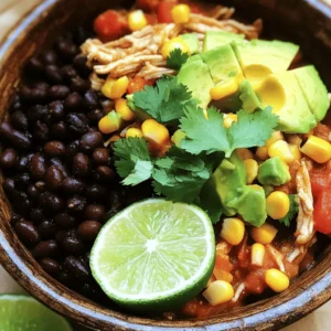 - 2 lbs boneless, skinless chicken breasts - 1 can (15 oz) black beans, rinsed and drained - 1 can (15 oz) corn, drained