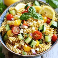 Lemon Basil Pasta Salad Fresh and Light Delight