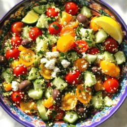 Mediterranean Quinoa Salad Fresh and Healthy Delight