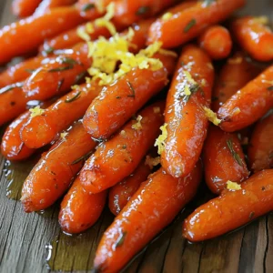 - 1 pound baby carrots, rinsed and trimmed - 3 tablespoons honey - 3 tablespoons olive oil - 4 cloves garlic, minced - 1 teaspoon fresh thyme leaves (or ½ teaspoon dried thyme) - Salt and pepper to taste - Lemon zest for garnish - Honey alternatives: agave syrup, maple syrup - Olive oil substitutions: vegetable oil, melted butter When I make honey garlic roasted carrots, I love using fresh baby carrots. They are sweet and tender. Rinsing and trimming them helps remove dirt and ensures they cook evenly. For the sweet glaze, I use honey. It adds a lovely touch. If you need a change, agave syrup or maple syrup works well too. They bring sweetness without losing flavor. Olive oil is my go-to for roasting. It helps the carrots caramelize nicely. But if you run out, vegetable oil or melted butter works too. Each option will still taste great. Garlic brings a rich flavor to the dish. I use fresh minced garlic for the best taste. You can also swap it with garlic powder in a pinch, but fresh is always better. Thyme adds a nice herbal note. I prefer fresh thyme leaves, but dried thyme will do. Just remember to use less when using dried, as it’s more potent. Salt and pepper are essential for balance. Add them to your taste. Lastly, lemon zest gives a bright finish. It makes the dish pop with freshness. With these ingredients, you can whip up a delicious side dish that everyone will love. For the full recipe, check out the detailed steps. - Preheat the oven to 400°F (200°C). - Line a baking sheet with parchment paper for easy cleanup. - In a large bowl, mix honey, olive oil, minced garlic, thyme, salt, and pepper. Whisk until it’s smooth. - Add the baby carrots to the bowl. Toss them well in the honey-garlic mixture. - Spread the carrots out in a single layer on the baking sheet. Roast them in the oven for 25-30 minutes. Stir them halfway through for even cooking. - When the carrots are tender and caramelized, take them out of the oven. - Drizzle any leftover honey-garlic sauce over the carrots. - For a fresh touch, sprinkle lemon zest on top before serving. For the full recipe, refer to the Honey Garlic Roasted Carrots section. To get that nice, sweet caramelization, follow these simple steps. First, make sure your oven is preheated to 400°F (200°C). This heat helps the carrots cook and brown well. Next, spread the carrots in a single layer on the baking sheet. This allows hot air to move around each carrot, giving you a perfect roast. Remember, if the carrots are crowded, they will steam instead of roast. Even coating with the honey-garlic mixture is crucial. When you mix the honey, olive oil, garlic, and spices, really toss the carrots well. You want each carrot to get a good amount of flavor. If some carrots have more sauce than others, they may not roast evenly. So, take your time mixing to achieve that delicious taste throughout. Honey garlic roasted carrots pair well with many dishes. They make a great side for roasted chicken, grilled fish, or even a hearty veggie main dish. The sweet and savory taste complements savory meals perfectly. For a stunning presentation, use a nice serving dish. Arrange the carrots in a colorful way. Drizzle any leftover sauce over the top and sprinkle some lemon zest for a pop of color and flavor. This small touch makes your dish look fancy and inviting. For the full recipe, check out the detailed instructions above. {{image_2}} You can elevate the taste of honey garlic roasted carrots with some simple tweaks. Adding spices like paprika, cumin, or cayenne can enhance the flavor. Each spice brings its own unique kick. For a sweet and smoky flavor, try smoked paprika. If you want some heat, a pinch of cayenne does the trick. Another fun idea is to incorporate nuts or seeds for crunch. Chopped walnuts or sunflower seeds add texture. Just sprinkle them on before serving. This mix of flavors and textures makes the dish even more enjoyable. You can also change how you cook honey garlic carrots for different flavors. Try grilling them for a smoky taste. Just toss the carrots in the honey-garlic mix and place them on the grill. They cook fast and get great grill marks. If you need a quick method, try using an Instant Pot. This method cooks the carrots fast and keeps them tender. Just add the carrots and the honey-garlic mix into the pot. Pressure cook for about 3 minutes, and you have a tasty side dish in no time! For the full recipe, check out the details above. To keep your honey garlic roasted carrots fresh, use airtight containers. Glass or plastic containers work well. Make sure they are sealed tightly. Store them in the fridge for up to four days. This way, you can enjoy them later without losing flavor. When you're ready to enjoy your leftovers, the best way to reheat them is in the oven. Preheat the oven to 350°F (175°C). Spread the carrots on a baking sheet. Bake for about 10-15 minutes. This method helps them stay crisp and warm. To avoid sogginess, don’t cover the carrots while reheating. If you’re short on time, you can use the microwave. Heat them in short bursts, stirring in between. Just be careful not to overdo it, or they may become mushy. For more details, check the Full Recipe for this tasty dish! Can I use other types of carrots? Yes, you can use other carrots. Regular carrots work well, too. Just cut them into similar sizes for even cooking. You can also try rainbow carrots for a colorful dish. How to make honey garlic roasted carrots vegan? To make this dish vegan, replace honey with maple syrup or agave syrup. This swap keeps the sweet taste while making it plant-based. You can use the same amount for the best flavor. Can I prepare this dish ahead of time? Yes, you can prep the carrots ahead of time. Just toss them in the honey-garlic mixture and store them in the fridge. Roast them just before serving for the best taste. What are the nutritional benefits of carrots? Carrots are rich in vitamins A, K, and C. They support eye health and boost your immune system. They are low in calories and high in fiber, making them great for digestion. How to tell if roasted carrots are done? Roasted carrots are done when they are tender and caramelized. You can test this by piercing them with a fork. If it goes in easily, they are ready. Look for a nice golden color, too. You learned how to make delicious honey garlic roasted carrots. We covered ingredients, cooking steps, and tips. You can swap honey for agave or use vegetable oil instead. Try these carrots with your favorite dishes for a tasty side. Remember the storage tips to keep leftovers fresh. Feel free to experiment with flavors or cooking methods to make it your own. Enjoy roasting!