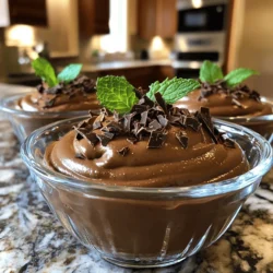 To make a rich and creamy chocolate avocado mousse, you only need a few key ingredients: - 2 ripe avocados - 1/2 cup unsweetened cocoa powder - 1/4 cup maple syrup (or honey) - 1/4 cup almond milk (or any milk of choice) - 1 teaspoon vanilla extract - A pinch of salt - Dark chocolate shavings (for garnish) - Fresh mint leaves (for garnish) Each ingredient plays a role in creating a luscious dessert. The avocados give the mousse its smooth texture and healthy fats. Cocoa powder brings that deep chocolate flavor. Maple syrup sweetens the mix, while almond milk helps blend everything together. Avocados are not just tasty; they also pack a health punch. They are high in good fats, vitamins, and fiber. Eating avocados can help with heart health and weight control. They add creaminess without using heavy cream. This makes them a great choice for desserts. In this mousse, avocados provide nutrients while keeping the dessert light. You get to enjoy a sweet treat without the guilt. Plus, it’s a fun way to sneak in some healthy ingredients. While the mousse is delicious on its own, you can make it even better with some garnishes. Here are a few ideas: - Dark chocolate shavings add a rich touch and look beautiful. - Fresh mint leaves give a pop of color and a fresh taste. - A sprinkle of sea salt can enhance the chocolate flavor. You can also mix in some spices like cinnamon for a warm twist. Or, try adding a scoop of nut butter for extra creaminess. Get creative and make this mousse your own! For the complete recipe, check out the Full Recipe section. Gather your ingredients first. You need: - 2 ripe avocados - 1/2 cup unsweetened cocoa powder - 1/4 cup maple syrup (or honey) - 1/4 cup almond milk (or any milk of choice) - 1 teaspoon vanilla extract - A pinch of salt - Dark chocolate shavings (for garnish) - Fresh mint leaves (for garnish) Next, slice the avocados in half. Remove the pits carefully. Use a spoon to scoop the green flesh into a blender or food processor. This step is vital for a creamy texture. Add the cocoa powder to the avocados in the blender. Pour in the maple syrup, almond milk, vanilla extract, and a pinch of salt. This mix creates a rich flavor. Blend everything until it is smooth. Stop to scrape the sides as needed. Make sure all ingredients blend well. Taste the mousse. If you want it sweeter, add more maple syrup. Blend again for a few seconds. The mousse should be thick and creamy, just like a dessert should be. Transfer it into serving bowls or cups. Chill the mousse in the refrigerator for at least 30 minutes. This wait helps the flavors blend and the mousse thicken. Serve it in elegant bowls for a treat. Before serving, garnish with dark chocolate shavings and fresh mint leaves. This adds a nice touch. Enjoy this rich and creamy delight! For the full recipe, check out the details above. To get that rich and creamy texture, blend the ingredients well. Use ripe avocados for the best results. They add a smoothness that you just can't beat. If the mousse is too thick, add a bit more almond milk. Blend again until it’s silky and light. Remember, you want a texture that feels like a cloud on your tongue. Taste your mousse after blending. If you want it sweeter, add more maple syrup. Start with a tablespoon and blend again. You can also try honey for a different flavor. If you like it less sweet, skip the extra syrup. This recipe is flexible, so make it your own! Presentation is key to impressing your guests. Serve the mousse in small cups or bowls to make it look fancy. Top it with dark chocolate shavings and fresh mint leaves for a pop of color. You can also add berries for a fun twist. This mousse is great for parties, or just a treat for yourself. For the full recipe, check out the details above. {{image_2}} You can make chocolate avocado mousse even better by adding spices. A pinch of cinnamon gives warmth. You might also try cayenne pepper for a little heat. Cardamom can add a nice floral note. Just add a small amount and taste as you go. If you need a vegan option, this recipe is already vegan-friendly. Use maple syrup and almond milk to keep it plant-based. For a nut-free version, swap almond milk for oat or soy milk. This way, everyone can enjoy the mousse without worry. Maple syrup is a great choice, but you have options. You can use agave nectar for a thinner sweetener. Honey works too, but it is not vegan. If you like a lower-calorie option, try stevia or monk fruit sweetener. Adjust the amount based on your taste. I recommend trying these variations to find your perfect flavor! For the full experience, check the Full Recipe. To keep your leftover mousse fresh, store it in an airtight container. Make sure to cover the surface with plastic wrap to avoid air exposure. This helps prevent browning and keeps the mousse creamy. You can store it in the fridge for up to three days. When you're ready to enjoy it again, give it a little stir for a smooth texture. The mousse lasts about three days in the fridge. If you want to save it longer, you can freeze it. Place the mousse in a freezer-safe container. It’s best to leave some space at the top since it will expand when frozen. You can freeze it for up to one month. When you’re ready to eat it, move it to the fridge to thaw overnight. If you have leftover mousse, use it creatively! Spread it on toast or pancakes for a rich treat. You can also layer it in parfaits with yogurt and granola. Want something fun? Use it as a filling for cupcakes or pastries. The options are endless! Yes, you can use regular chocolate. Just melt it first. Use about 4 ounces. This gives a rich flavor. However, cocoa powder keeps the mousse lighter. Both options taste great. Absolutely! This recipe is vegan-friendly. It uses avocados, cocoa powder, and maple syrup. These ingredients are all plant-based. You can enjoy this mousse without any animal products. Avocados add a creamy texture. They have a mild taste that blends well. You won't taste the avocado much. Instead, the chocolate shines through. It makes the mousse rich and smooth. Yes, you can make this mousse ahead of time. It keeps well in the fridge. Just cover it with plastic wrap. It tastes even better after chilling. You can enjoy it later, too! For the full recipe, check out the recipe section above. This blog post shared how to make a delicious mousse with avocado. We covered the key ingredients and their health benefits. You learned step-by-step instructions and helpful tips to create the perfect dessert. Variations let you customize this treat to your taste or diet. Finally, we discussed storage tips to keep leftovers fresh. You now have all the tools to enjoy this healthy dessert. Get creative and share your tasty results. Enjoy your mousse and the benefits of avocados!