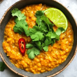 Coconut Curry Lentils Easy and Flavorful Recipe