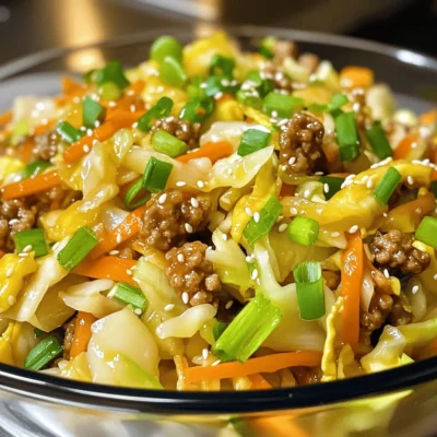 Egg Roll in a Bowl Flavorful and Quick Recipe