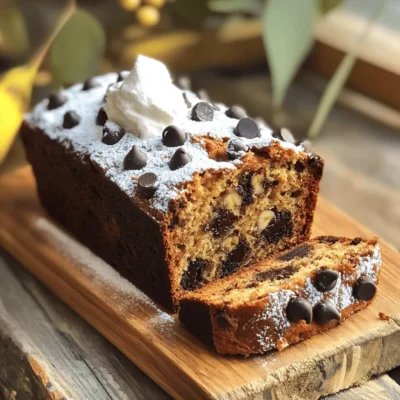 Chocolate Chip Banana Bread Delightfully Simple Recipe