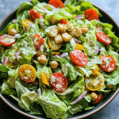 Vegan Chickpea Caesar Salad Flavorful and Nutritious