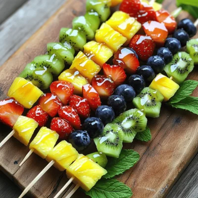 Rainbow Fruit Skewers Colorful and Healthy Delight