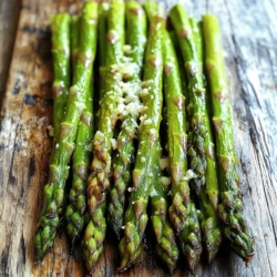 To make garlic roasted asparagus, you need fresh ingredients. Here’s what you’ll need: - 1 lb fresh asparagus, trimmed - 4 cloves garlic, minced - 3 tablespoons olive oil - 1 teaspoon lemon zest - Salt and pepper to taste These ingredients give the dish its strong flavor and healthy touch. Asparagus is crunchy and fresh, while garlic adds a rich taste. Olive oil helps roast the asparagus perfectly. You can mix in some extras to enhance your dish. Consider these fun options: - 1 teaspoon balsamic vinegar (for a tangy drizzle) - Grated Parmesan cheese (for a rich finish) Adding balsamic vinegar gives a sweet touch. Parmesan cheese brings creaminess and depth. Having the right tools makes cooking easier. Here’s what I suggest you use: - A large mixing bowl - A baking sheet - Parchment paper These tools help keep things clean and make cooking smooth. A mixing bowl allows for easy tossing of ingredients. A baking sheet ensures even roasting. Parchment paper helps with cleanup and prevents sticking. For the full recipe, check out the detailed instructions! To start, gather your ingredients. You will need 1 pound of fresh asparagus, 4 minced garlic cloves, 3 tablespoons of olive oil, 1 teaspoon of lemon zest, salt, and pepper. If you like, add balsamic vinegar and Parmesan cheese later. Next, wash the asparagus under cold water. Trim the tough ends off the stalks. This helps the asparagus cook evenly. Place the trimmed asparagus in a large mixing bowl. Add the minced garlic, olive oil, lemon zest, salt, and pepper. Toss until all the asparagus is coated well. Now it’s time to roast your asparagus! Preheat your oven to 425°F (220°C). Line a baking sheet with parchment paper. Spread the asparagus mixture in a single layer on the sheet. Make sure they are not crowded. This helps them roast better. Roast the asparagus for about 15 to 20 minutes. Keep an eye on them. You want them tender and slightly crispy at the tips. Toss the asparagus halfway through to cook evenly. If you like extra flavor, drizzle balsamic vinegar on top when they are done. Once your asparagus is ready, serve it hot. Sprinkle grated Parmesan cheese over the top for added richness. You can enjoy garlic roasted asparagus as a side dish with grilled chicken or fish. It also pairs well with pasta or a fresh salad. For a fun twist, try adding lemon wedges on the side for a burst of freshness. For the full recipe, you can refer back to the ingredients and instructions above. Enjoy your delicious garlic roasted asparagus! To roast asparagus well, start with fresh, firm stalks. Trim off the woody ends. This helps them cook better. Use a large bowl to mix the asparagus with garlic and olive oil. Make sure each piece is coated. Spread the asparagus in a single layer on the baking sheet. This allows them to roast and not steam. Roast at 425°F (220°C) for 15 to 20 minutes. Toss them halfway through for an even roast. They should be bright green and tender with crispy tips. While garlic is the star, you can add more flavors. Lemon zest brightens the dish. A drizzle of balsamic vinegar adds sweetness. You might also try red pepper flakes for heat. Fresh herbs like thyme or rosemary can add depth. Salt and pepper are essential for taste. Remember to adjust these to your liking. Grated Parmesan cheese is a great finish. It gives richness and a nice bite. One common mistake is overcrowding the baking sheet. This leads to steaming instead of roasting. Always leave space between the asparagus pieces. Another pitfall is under-seasoning. Don’t be shy with salt and pepper. A lack of flavor can make the dish dull. Also, avoid overcooking. Asparagus should be tender yet still have a slight crunch. Keep an eye on them as they roast. For more details, check the Full Recipe for Garlic Roasted Asparagus. {{image_2}} You can make this dish vegan and gluten-free easily. Skip the Parmesan cheese to keep it vegan. The garlic and olive oil bring a rich taste on their own. For gluten-free folks, this recipe is safe since it has no gluten ingredients. You can also add nutritional yeast for a cheesy flavor without dairy. If you want a smoky flavor, try grilling the asparagus. Preheat your grill to medium heat. Place the asparagus on skewers or a grill basket. Grill for about 5-7 minutes until tender. If you have an air fryer, use it! Set it to 400°F. Cook for 8-10 minutes, shaking halfway for even cooking. Both methods give a nice char and enhance the taste. Mixing flavors can take your dish to the next level. Consider adding crushed red pepper for heat. A squeeze of fresh lemon juice adds brightness. You can also toss in cherry tomatoes or bell peppers for color and taste. Experiment with herbs like thyme or rosemary. These extras make Garlic Roasted Asparagus even more delightful. Check out the Full Recipe for more ideas! After making garlic roasted asparagus, let it cool. Place your leftovers in an airtight container. This keeps the flavor fresh and prevents moisture loss. Store it in the fridge. It will last for about three days. If you want to keep it longer, consider freezing it. Reheating garlic roasted asparagus can be tricky. You want to keep it crispy. The best way is to use an oven. Preheat it to 350°F (175°C). Spread the asparagus on a baking sheet. Heat for about 10 minutes. This will help keep the texture nice. You can also use a skillet. Heat on medium for a few minutes until warm. Freezing is a great option if you have too much. First, let it cool completely. Then, place it in a freezer-safe bag. Squeeze out as much air as you can. Label the bag with the date. You can freeze it for up to three months. When you are ready to use it, thaw it in the fridge overnight. Reheat it in the oven for the best taste. These steps will help you enjoy your garlic roasted asparagus later. Roasting asparagus takes about 15 to 20 minutes at 425°F (220°C). The time can change based on the thickness of the asparagus. Thicker stalks may need a few extra minutes. Keep an eye on them. You want them tender and slightly crispy at the tips. Toss them halfway through to ensure even cooking. Yes, you can use frozen asparagus! Just remember to thaw them first. Pat them dry to remove extra moisture. This helps them roast better. They might not get as crispy as fresh asparagus, but they will still taste good. Asparagus is very healthy! It is low in calories and high in nutrients. Here are some benefits: - Rich in vitamins: Asparagus has vitamins A, C, E, and K. - High in fiber: This helps your digestion. - Good for heart health: It may lower blood pressure. - Contains antioxidants: These help protect your cells. Eating asparagus can be a great part of a balanced diet! Garlic roasted asparagus is simple and delicious. We explored the best ingredients, techniques, and tips. You learned how to prepare and serve this dish perfectly. We discussed variations for different diets and cooking methods. Proper storage and reheating make the leftovers taste great. With this guide, you can now make flavorful garlic roasted asparagus anytime. Enjoy your cooking journey and impress your family and friends with this tasty dish!