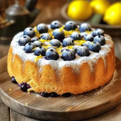 To make a delightful Lemon Blueberry Pound Cake, you need a few simple ingredients. Here’s a list that will help you gather everything you need. - 1 ½ cups all-purpose flour - 1 teaspoon baking powder - ½ teaspoon baking soda - ½ teaspoon salt - ½ cup unsalted butter, softened - 1 cup granulated sugar - 2 large eggs - 2 teaspoons vanilla extract - Zest of 1 lemon - 2 tablespoons fresh lemon juice - ½ cup sour cream - 1 cup fresh blueberries (or frozen, if out of season) - 2 tablespoons all-purpose flour (for tossing blueberries) - Optional: Powdered sugar for dusting Each ingredient plays a key role in creating that perfect balance of flavor and texture. The all-purpose flour gives structure. Baking powder and baking soda help the cake rise. The butter and sugar create a rich, sweet base. Eggs add moisture and binding. Lemon zest and juice bring a bright, fresh taste. Sour cream keeps the cake moist, and blueberries add a burst of fruity flavor. If you want to add a little extra flair, you can dust the top with powdered sugar for a sweet finish. This recipe is easy to follow and makes a delicious treat for any occasion. You can find the full recipe for the Lemon Blueberry Pound Cake to make it yourself. First, preheat your oven to 350°F (175°C). This step is key for even baking. While the oven heats, grab a 9x5 inch loaf pan. Grease it well with butter or oil. Then, dust it with flour. This helps the cake slide out easily once it's baked. In a medium bowl, measure 1 ½ cups of all-purpose flour. Add 1 teaspoon of baking powder, ½ teaspoon of baking soda, and ½ teaspoon of salt. Whisk all these dry ingredients together. Make sure there are no lumps. This step helps the cake rise properly. Now, take a large bowl. Add ½ cup of softened unsalted butter and 1 cup of granulated sugar. Use a mixer to cream them together. Beat for about 3 to 4 minutes. You want the mix to be light and fluffy. This adds air to your cake. Next, crack 2 large eggs into the butter and sugar mix. Add 2 teaspoons of vanilla extract, the zest of 1 lemon, and 2 tablespoons of fresh lemon juice. Mix well after each egg. This ensures all flavors blend nicely. In a small bowl, toss 1 cup of fresh blueberries with 2 tablespoons of flour. This keeps them from sinking in the batter. Now, gently fold the blueberries into the batter. Be careful not to break them. You want them whole for bursts of flavor. Pour the batter into your prepared loaf pan. Smooth the top with a spatula. Bake in the oven for 55 to 65 minutes. To check for doneness, insert a toothpick in the center. If it comes out clean, your cake is ready. If the top browns too fast, cover it with aluminum foil halfway through. Enjoy your baking journey! For the full recipe, check the Full Recipe above. To get the best texture in your lemon blueberry pound cake, focus on creaming the butter and sugar well. Beat them together for about 3 to 4 minutes until the mixture is light and fluffy. This step adds air, which helps the cake rise. When mixing in the eggs, add them one at a time. This helps the batter stay smooth and creamy. To keep your blueberries from sinking in the cake, toss them in a small bowl with 2 tablespoons of flour. This coats the berries and helps them stick to the batter. Fold the blueberries into the batter gently. Do not overmix, or they may break apart and color the cake. If you want to swap ingredients, there are great options. For butter, you can use coconut oil or applesauce. If you need a sugar substitute, try honey or maple syrup. For eggs, flaxseed meal mixed with water works well. Just remember, these changes can alter the taste and texture, so do a test run first. For the full recipe, check the [Full Recipe]. {{image_2}} To make this cake gluten-free, you can swap out the all-purpose flour. Use a 1:1 gluten-free flour blend. This blend often includes starches that mimic the texture of regular flour. You can also add a bit of xanthan gum if your blend does not contain it. Follow the same steps in the recipe, and you will have a lovely gluten-free treat. If you want a plant-based version, replace the eggs with flax eggs. Mix 1 tablespoon of ground flaxseed with 2.5 tablespoons of water for each egg. Use coconut oil instead of butter for a rich flavor. Switch sour cream for a dairy-free yogurt. These swaps will keep the cake moist and delicious. You can make this cake even more fun! Try adding different fruits like raspberries or chopped strawberries. For a twist, add a teaspoon of almond extract. If you want a zesty kick, mix in some lime or orange zest. Each addition brings a new flavor that makes this cake special. For the complete recipe, check out the Full Recipe section. To keep your lemon blueberry pound cake fresh, wrap it tightly. Use plastic wrap or place it in an airtight container. Store it at room temperature for up to three days. For longer storage, refrigerate it. This keeps the cake moist for about a week. If you notice any dryness, you can add a simple syrup to moisten the slices when serving. Freezing your pound cake is easy. First, let the cake cool completely. Then, wrap it tightly in plastic wrap. You can also use aluminum foil for extra protection. Place the wrapped cake in a freezer-safe bag. It can last up to three months in the freezer. When you are ready to enjoy it, simply move it to the fridge overnight to thaw. For quicker thawing, you can leave it at room temperature for a few hours. To reheat your pound cake, slice it first. This helps it warm evenly. You can use a microwave. Heat each slice for about 10-15 seconds. If you want it warm and crisp, use an oven. Preheat the oven to 350°F (175°C). Place the slices on a baking sheet and cover with foil. Heat for about 10 minutes. This way, your cake stays moist and delicious. Enjoy it warm for the best taste! Lemon blueberry pound cake lasts about 3 to 5 days at room temperature. Keep it in an airtight container to keep it fresh. If you store it in the fridge, it can last up to a week. For best taste, enjoy it within the first few days. Yes, you can use frozen blueberries. They work well in this recipe. To prevent them from turning the batter purple, toss them in 2 tablespoons of flour before folding them in. This helps them stay whole and keeps the cake looking pretty. You can serve lemon blueberry pound cake with a dollop of whipped cream or a scoop of vanilla ice cream. Fresh fruits like raspberries or strawberries also pair nicely. Try a cup of tea or coffee to enhance the flavors. Yes, you can make mini loaves! Use a mini loaf pan and fill each cavity about halfway. Bake for 25 to 30 minutes. Check for doneness with a toothpick. This way, you get cute little cakes perfect for sharing! For the full recipe, check the details above. You now have all you need to make a delicious lemon blueberry pound cake. We covered the key ingredients and provided step-by-step guidance for baking. I also shared tips for achieving the right texture and preventing blueberries from sinking. If you want to try variations, gluten-free and vegan options are easy to make. Remember to store your cake correctly to keep it fresh. Enjoy baking, and don’t hesitate to customize your cake with new flavors!