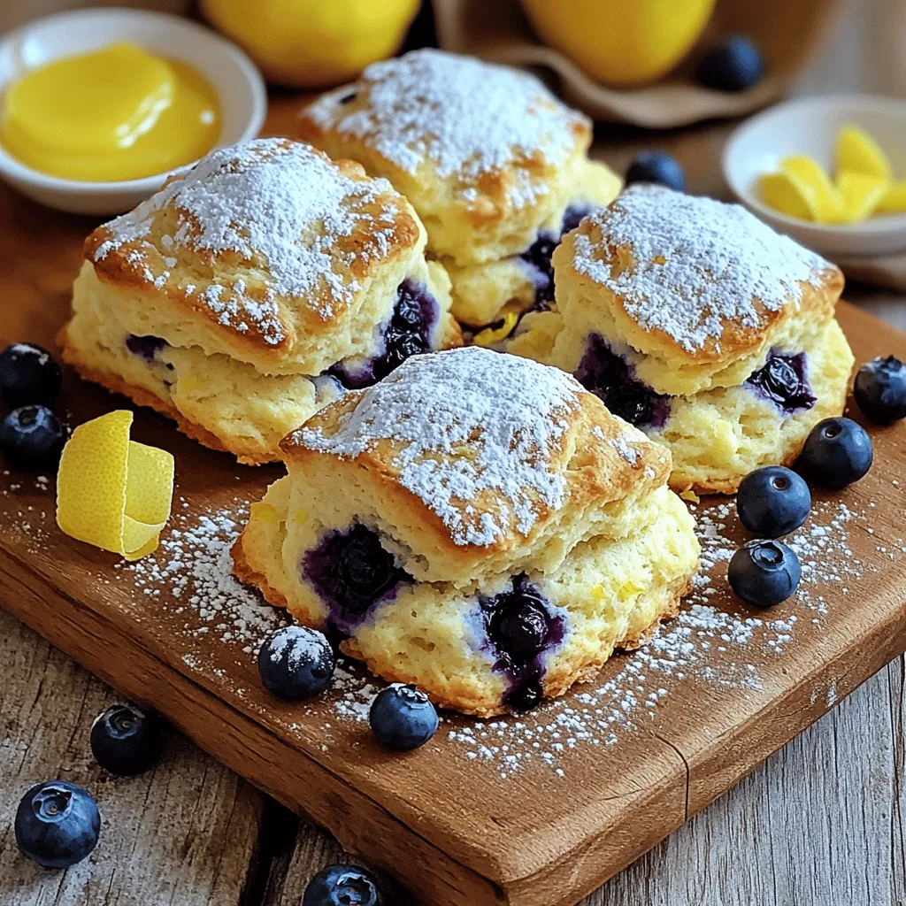 Lemon Blueberry Scones Delightfully Fluffy Recipe