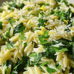 To make Garlic Parmesan Orzo, you need these items: - 1 cup orzo pasta - 2 tablespoons olive oil - 4 cloves garlic, minced - 3 cups vegetable broth - 1 cup fresh spinach, roughly chopped - 1/2 cup grated Parmesan cheese - 1 teaspoon lemon zest - Salt and black pepper to taste - Fresh parsley, chopped (for garnish) You can add some fun extras to change the taste: - Cherry tomatoes, halved - Peas or asparagus, chopped - Red pepper flakes for a spicy kick If you need to avoid certain foods, here are some swaps: - Use gluten-free orzo for a gluten-free option. - Swap Parmesan with nutritional yeast for a vegan dish. - Replace olive oil with avocado oil for a different flavor. Feel free to mix and match based on what you have at home. Enjoy your cooking adventure! Start by pouring 3 cups of vegetable broth into a medium pot. Heat the pot on high until the broth boils. This step is key for cooking the orzo well. Boiling the broth helps the pasta soak up flavor. Once it boils, you are ready for the next step. Add 1 cup of orzo pasta to the boiling broth. Stir it gently to keep it from sticking. Cook the orzo for about 8 to 10 minutes, checking for doneness. You want it to be al dente, which means it should have a slight bite. Once cooked, save 1/2 cup of broth and drain the rest. This reserved broth will make your dish creamy later. In a large skillet, heat 2 tablespoons of olive oil over medium heat. Once the oil is hot, add 4 cloves of minced garlic. Stir the garlic for about 1 minute until it smells great. Be careful not to let it brown, as burnt garlic tastes bitter. After that, it’s time to combine everything. Add the cooked orzo to the skillet with the garlic. Pour in the reserved broth and mix well. Continue by adding 1 cup of chopped spinach and cook for 2-3 minutes. You want the spinach to wilt, adding color and nutrients. Finally, stir in 1/2 cup of grated Parmesan cheese and 1 teaspoon of lemon zest. Season with salt and black pepper to taste. Now your dish is almost ready to serve! To cook orzo just right, start by boiling vegetable broth. This broth adds flavor that water cannot. Once boiling, add 1 cup of orzo pasta. Stir it gently and cook for about 8-10 minutes. Test it for doneness; it should be tender but still firm. Drain any excess broth but save some for later. Fresh herbs can make your orzo shine. I love using parsley or basil. Chop them finely and mix them in at the end. This adds a fresh taste and a pop of color. You can also try adding thyme or chives for a different flavor. Don’t forget, fresh herbs taste much better than dried ones! Having the right tools makes cooking easier. Use a medium pot for boiling broth and a large skillet for sautéing garlic. A good wooden spoon helps stir without scratching your pans. Keep a measuring cup handy for the orzo and broth. A sharp knife and cutting board will make chopping herbs quick and safe. These tools make the process fun and smooth! {{image_2}} You can make Garlic Parmesan Orzo heartier by adding protein. Chicken, shrimp, or tofu work well. Cook your protein separately and mix it in with the orzo at the end. For chicken, grill or sauté it until golden. For shrimp, sauté until pink and tender. If using tofu, cube it and fry until crispy. These options add depth and keep you full. To make this dish vegan, swap the Parmesan cheese for a plant-based alternative. Nutritional yeast is a great option. It adds a cheesy flavor without dairy. You can also skip the cheese entirely and add a splash of lemon juice for brightness. To ensure creaminess, stir in a bit of coconut cream or cashew cream. These changes keep the dish rich and satisfying. Adding seasonal veggies can enhance your Garlic Parmesan Orzo. Try diced bell peppers, zucchini, or cherry tomatoes. Sauté these vegetables with the garlic for extra flavor. In fall, add roasted butternut squash or Brussels sprouts for a cozy twist. In the summer, fresh corn or peas add sweetness. These vegetables not only boost nutrition but also create vibrant colors in your dish. After you make Garlic Parmesan Orzo, let it cool first. Place it in an airtight container. It stays fresh in the fridge for up to three days. If you plan to eat it later, try not to add the cheese until you reheat it. This keeps the flavor bright. You can freeze Garlic Parmesan Orzo if you want to save some for later. Allow it to cool completely. Then, put it in a freezer-safe container or bag. It will last for about two months in the freezer. When you want to enjoy it again, remember to thaw it in the fridge overnight before reheating. To reheat, you can use the microwave or the stove. If using the microwave, add a splash of water to keep it moist. Heat it in short bursts, stirring often. On the stove, add a little broth or water in a pan. Stir it over medium heat until warm. This helps keep the orzo creamy and tasty. For the best flavor, add a bit more cheese when reheating. Check out the Full Recipe for complete details. Yes, you can use other small pasta shapes. Bowtie, macaroni, or ditalini work well. Just adjust the cooking time based on the pasta you choose. Follow the package instructions for best results. Orzo gives a creamy feel, but other shapes can also taste great in this dish. To make Garlic Parmesan Orzo gluten-free, swap orzo for gluten-free pasta. Many brands offer gluten-free orzo made from rice or corn. Check the package to ensure it cooks similarly to regular orzo. This way, you keep the dish creamy and delicious without gluten. Garlic Parmesan Orzo pairs well with many dishes. Try serving it with grilled chicken or fish for protein. A light salad with vinaigrette balances the meal nicely. You can also serve it alongside roasted vegetables for a healthy option. The flavors complement each other well, making for a better dining experience. For more ideas, explore the Full Recipe. This blog post covered every part of making Garlic Parmesan Orzo. We looked at the ingredients, including options and substitutions. Next, you learned step-by-step instructions for each cooking stage. I also shared tips to enhance flavor and achieve the perfect texture. We explored variations to suit different diets and tastes. Finally, I provided storage tips to keep your dish fresh. Now, you have all you need to make a tasty meal. Enjoy creating and sharing this dish with family and friends!