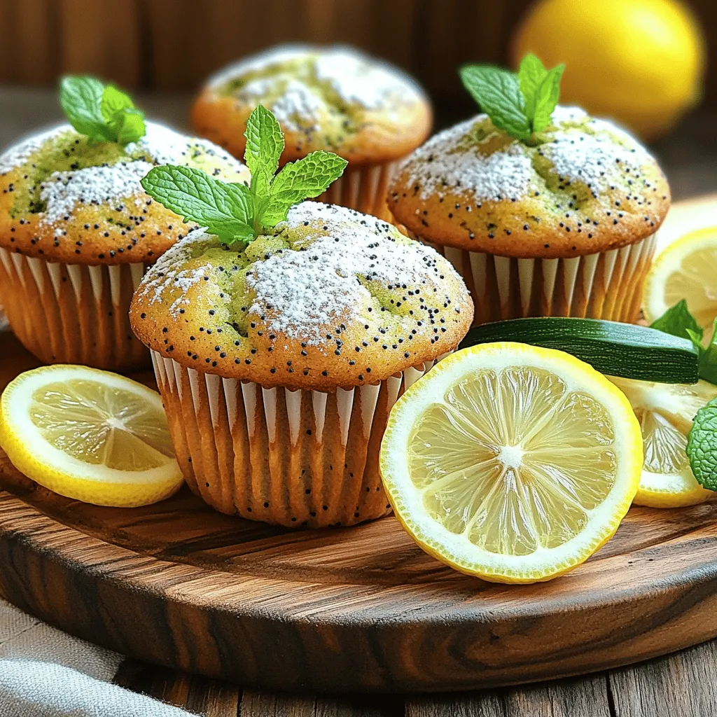 Lemon Poppy Seed Zucchini Muffins Fresh and Tasty Treat