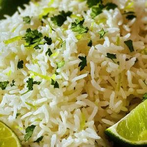 To make Coconut Lime Rice, you need a few key ingredients. Here’s what you will need: - 1 cup basmati rice - 1 cup coconut milk - 1/2 cup water - 1 tablespoon lime zest - 2 tablespoons lime juice - 1 tablespoon olive oil - 1/2 teaspoon salt Each of these ingredients plays an important role in creating a tasty dish. The basmati rice gives a fluffy texture. Coconut milk adds creaminess and a tropical taste. Lime zest and juice bring a fresh, zesty kick. Olive oil helps bind everything together, while salt enhances all the flavors. You can make Coconut Lime Rice even better with some toppings. Here are some ideas: - Fresh cilantro, chopped - Lime wedges for serving Cilantro adds a fresh and bright note. Lime wedges allow you to add even more zing when you serve the rice. These simple extras make the dish not only tasty but also beautiful. Enjoy customizing your Coconut Lime Rice with these fun garnishes! For the full recipe, check out the sections above. - Rinse the basmati rice under cold water. - This step removes extra starch and keeps the rice fluffy. - In a medium saucepan, combine the rinsed rice with coconut milk, water, lime zest, olive oil, and salt. - Stir gently to mix all the ingredients well. - Bring the mixture to a gentle boil over medium heat. - Once boiling, reduce the heat to low. - Cover the saucepan and let it simmer for about 15 minutes. - The rice should absorb all the liquid during this time. - After cooking, remove the saucepan from heat and let it sit covered for 5 minutes. - This resting time steams the rice and makes it fluffy. - Remove the lid and fluff the rice with a fork. - Drizzle lime juice over the top and mix gently. - Taste and adjust seasoning if needed. - Serve the coconut lime rice warm, garnished with fresh cilantro and lime wedges. For the complete recipe, check the [Full Recipe]. To get fluffy rice, start by rinsing the basmati rice. Rinsing removes extra starch. This helps the grains stay separate. You want each piece of rice to shine. After rinsing, let the rice rest in the pot for a few minutes after cooking. Cover the pot and let it sit for five minutes. This resting time allows the steam to work its magic. The rice will become even fluffier and more tender. You can adjust the lime and salt levels to your taste. If you like a stronger lime flavor, add more lime juice or zest. This makes the dish bright and fresh. To boost coconut flavor, try adding a bit more coconut milk. You can even add shredded coconut for texture. Mixing in these flavors makes your coconut lime rice truly special. Find the balance that you love best. For more ideas, check the Full Recipe for inspiration. {{image_2}} Coconut lime rice is a great base for fun twists. You can easily make it more colorful and tasty. Here are two delicious ways to change it up. Adding vegetables gives the rice a fresh look and taste. You can try: - Bell Peppers and Peas: Chop bell peppers into small pieces. Mix them in just before the rice is done cooking. The peas add a nice pop of color and sweetness. They also bring extra nutrients to the dish. - Incorporating Corn for Sweetness: Sweet corn adds a crunchy texture. You can use frozen corn; just stir it in during the last few minutes of cooking. This makes the rice even more delightful and adds a bright yellow hue. Pairing proteins with coconut lime rice makes for a complete meal. Here are some good options: - Chicken: Grilled or roasted chicken works well. The flavors of lime and coconut match nicely with the savory chicken. - Shrimp: Sautéed shrimp is another tasty choice. The lightness of shrimp complements the rice's creaminess. Adding a protein turns this side dish into a filling meal. The rice's flavor makes it a perfect match for many types of meat. For a full recipe, don’t forget to check the [Full Recipe]. Store leftover coconut lime rice in an airtight container. This keeps it fresh and tasty. The rice lasts about 3 to 5 days in the fridge. Make sure it cools down to room temperature before you store it. This helps prevent moisture buildup, which can make the rice soggy. To reheat, use the microwave or a stovetop. If using the microwave, place the rice in a bowl. Add a splash of water to keep it moist. Cover the bowl with a lid or a damp paper towel. Heat in short bursts, stirring in between. This helps the rice heat evenly. If you choose the stovetop, add the rice to a pan. Sprinkle a little water over it. Heat on low, stirring often to avoid sticking. This method helps keep the rice fluffy. Avoid high heat, as it can make the rice mushy. Enjoy your coconut lime rice just like new! For more details, check the Full Recipe. You can use several options if you do not have coconut milk. Here are some alternatives: - Almond milk: This gives a nutty flavor. - Soy milk: A good non-dairy choice with a mild taste. - Oat milk: Creamy and slightly sweet, it works well too. - Regular milk: If you prefer dairy, whole milk can be used. - Cream and water: Mix one part cream with one part water for a thick texture. These options will change the taste slightly, but they still create a tasty dish. Yes, you can prepare Coconut Lime Rice in advance! Here’s how to do it: - Cook the rice: Follow the full recipe steps to make it. - Cool it down: Once cooked, let it cool completely before storing. - Store properly: Place rice in an airtight container. It will stay fresh in the fridge for up to four days. - Reheat: When ready to serve, reheat gently on the stove or in the microwave. Add a splash of water to keep it moist. Making it ahead saves time and adds flavor, perfect for busy days. Yes, Coconut Lime Rice is gluten-free. Here’s why: - Basmati rice: This rice type does not contain gluten. - Coconut milk: It is naturally gluten-free. - Other ingredients: Lime juice, zest, olive oil, and salt are also gluten-free. This dish is safe for anyone avoiding gluten while still being delicious and satisfying. Coconut Lime Rice is a simple dish with great flavor. We explored the key ingredients, like basmati rice and coconut milk. I shared steps to prepare and cook it for a fluffy texture. You learned tips for enhancing the flavor and ways to add veggies and proteins. Proper storage and reheating methods were also discussed. Make this rice your go-to side dish. It’s tasty and easy to customize. Enjoy your cooking!