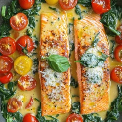 Creamy Tuscan Salmon Delightful and Flavorful Dish