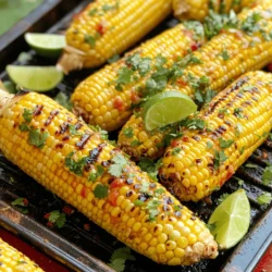 To make Chili Lime Grilled Corn on the Cob, you need: - 4 ears of fresh corn, husked - 2 tablespoons olive oil - 1 teaspoon chili powder - 1 teaspoon smoked paprika - 1/2 teaspoon garlic powder - 1 tablespoon lime juice - Zest of 1 lime - Salt to taste - Fresh cilantro, chopped (for garnish) - Lime wedges (for serving) These ingredients work together to create a taste that bursts with flavor. Fresh corn gives a sweet base. The oil helps the spices stick and adds richness. Chili powder and smoked paprika bring heat and depth. Lime juice and zest add a bright zing. Use salt to enhance all the flavors. If you want to boost the flavor even more, consider these optional ingredients: - Cotija cheese, crumbled - Hot sauce for extra heat - Ground cumin for warmth - Fresh lime slices for garnish - Avocado for creaminess These extras can transform your dish. Cotija cheese adds a salty, creamy layer. Hot sauce can turn up the heat. Ground cumin adds a nice warm note. Avocado offers a smooth texture that pairs well with corn. Choosing the right corn is key for this recipe. Here are some tips: - Look for ears that feel heavy and firm. - Check the husk for bright green color. - Peel back a little of the husk and check the kernels. They should be plump and shiny. - Avoid corn with dark spots or dry husks. Fresh corn makes a big difference. It should taste sweet and juicy. When you grill it, the flavors come alive. For the best results, try to use corn that is in season. You can find the Full Recipe for the complete steps to make this delicious dish. Start by gathering your ingredients. You will need: - 4 ears of fresh corn, husked - 2 tablespoons olive oil - 1 teaspoon chili powder - 1 teaspoon smoked paprika - 1/2 teaspoon garlic powder - 1 tablespoon lime juice - Zest of 1 lime - Salt to taste - Fresh cilantro, chopped (for garnish) - Lime wedges (for serving) This mix of flavors gives the corn a tasty kick. Make sure your corn is fresh. It should feel firm and look bright in color. Preheat your grill to medium-high heat. While it warms up, mix the marinade. In a small bowl, combine the olive oil, chili powder, smoked paprika, garlic powder, lime juice, lime zest, and salt. This marinade adds depth and flavor. Next, brush the corn ears with the marinade. Cover every part of the corn for the best taste. Place the corn on the grill grates. Grill the corn for about 10-15 minutes. Turn it occasionally. You want it to be charred and cooked through. When done, take the corn off the grill. Allow it to cool slightly. This step helps prevent burns. Once the corn cools a bit, brush it with any leftover marinade. This extra layer of flavor makes a big difference. Sprinkle fresh cilantro on top for a pop of color and taste. Serve the corn hot with lime wedges on the side. Squeezing lime juice over the corn enhances the flavor. Enjoy this delightful dish with friends and family. For the full experience, check out the Full Recipe! To get that perfect char on your corn, start with fresh ears. Choose corn with bright green husks and plump kernels. Preheat your grill to medium-high heat; this gives the corn those nice grill marks. Brush the corn well with your marinade for great flavor. Grill each ear for about 10-15 minutes. Turn them every few minutes to cook evenly. Watch for a nice golden brown color. You can switch up the marinade based on your taste. For a smoky flavor, add a bit of chipotle powder. Want something zesty? Mix in some orange juice and zest instead of lime. If you like it sweet, add a touch of honey to the olive oil. Each change will give you a new twist on the Chili Lime Grilled Corn. Serve your corn with lime wedges for an extra burst of flavor. It pairs well with grilled meats like chicken or steak. You can also serve it alongside fresh salads for a light meal. For a fun twist, top the corn with crumbled cheese or a drizzle of creamy sauce. You can find the full recipe to get all the details. Enjoy your flavorful experience! {{image_2}} Want a real kick? Add more chili powder or cayenne pepper to the marinade. It enhances the heat and brings out bold flavors. You can also sprinkle some red pepper flakes on top after grilling. This adds a nice crunch and extra spice. For a vegan twist, swap the olive oil with avocado oil. It keeps the rich flavor while remaining plant-based. You can also use a vegan butter spread instead of oil. Just melt it and mix in the spices. This keeps your dish creamy and tasty. No grill? No problem! You can make this dish in the oven or on the stovetop. For the oven, preheat to 400°F (200°C). Wrap the corn in foil with the marinade and bake for 25 minutes. If using a stovetop, use a grill pan. Heat it up, then cook the corn, turning until charred. These methods still give you that tasty chili lime flavor. For the full recipe, check out the details above. After enjoying your Chili Lime Grilled Corn on the Cob, store any leftovers properly. First, let the corn cool to room temperature. Wrap each ear tightly in plastic wrap or aluminum foil. This keeps the corn moist and tasty. Place wrapped corn in an airtight container. Store it in the fridge for up to three days. Avoid leaving corn out for long. Bacteria can grow quickly on cooked food. When you are ready to eat leftover corn, reheat it well. You can use the grill, microwave, or oven. For the grill, preheat it to medium heat. Unwrap the corn and place it on the grill. Heat for about five minutes, turning it often. For the microwave, place corn on a plate and cover it with a damp paper towel. Heat for one minute, then check if it’s warm. If not, heat for another 30 seconds. In the oven, preheat to 350°F. Wrap corn in foil and bake for 10-15 minutes. Always check to ensure it’s heated throughout. Freezing grilled corn is easy and a great way to preserve it. Start with cooked corn that has cooled. Cut the corn off the cob using a sharp knife. Place the kernels in a freezer-safe bag. Squeeze out as much air as possible before sealing. This prevents freezer burn. You can also freeze whole ears of corn. Wrap each ear tightly in plastic wrap. Then, place them in a freezer bag. Stored properly, grilled corn can last up to six months. When you are ready to use it, thaw it in the fridge overnight or use the microwave. Enjoy your corn later with all its bold flavors! This recipe makes it easy to savor each bite again. Grilling corn on the cob takes about 10 to 15 minutes. The corn needs time to get hot and charred. You should turn the corn every few minutes. This helps it cook evenly. Look for a nice golden color on the kernels. When they look perfect, they are ready to eat! Yes, you can make this recipe without a grill. You can use a stovetop grill pan instead. Heat the pan over medium-high heat. Cook the corn just like you would on a grill. You can also roast the corn in the oven. Wrap the corn in foil and bake at 400°F for about 25 minutes. Both methods will give you tasty corn! There are many great toppings for Chili Lime Grilled Corn. Here are a few ideas: - Crumbled cotija cheese for a salty flavor. - A sprinkle of chili flakes for extra heat. - A drizzle of honey for a touch of sweetness. - Sliced jalapeños for a spicy kick. - Fresh avocado for creaminess. Feel free to mix and match! You can create your own flavor explosion. Check out the Full Recipe for more tips and ideas. Grilling corn is simple and fun. We covered essential ingredients and tips for choosing fresh corn. You learned step-by-step instructions for grilling, finishing touches, and serving ideas. Variations include spicy options and vegan recipes. Also, we discussed how to store leftovers and reheat them. Grilled corn adds flavor to any meal. Try these tips, and enjoy great flavor today!