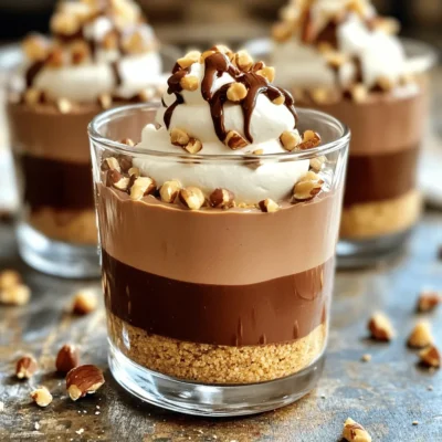 No-Bake Chocolate Hazelnut Mousse Cups Delight