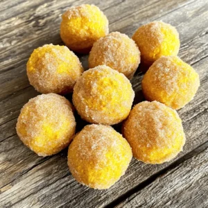 To make tasty air fryer pumpkin donut holes, gather these key items: - 1 cup canned pumpkin puree - 1/4 cup granulated sugar - 1/4 cup brown sugar, packed - 1 large egg - 1 teaspoon vanilla extract - 2 cups all-purpose flour - 2 teaspoons baking powder - 1 teaspoon pumpkin pie spice - 1/2 teaspoon salt - 1/4 teaspoon baking soda - 1/4 cup milk (whole or almond) - 1/4 cup unsalted butter, melted - Cinnamon sugar (1/2 cup granulated sugar mixed with 1 tablespoon ground cinnamon for coating) You can add fun twists to your donut holes with these extras: - Chopped nuts for crunch - Mini chocolate chips for sweetness - A dash of nutmeg for extra spice - Different flavored extracts, like almond or maple If you need to swap some items, try these options: - Use fresh pumpkin if you have it, but cook and puree it first. - Substitute coconut oil for butter for a dairy-free option. - For gluten-free, use a gluten-free flour blend. - Swap almond milk with any plant-based milk you prefer. These choices help you make the recipe your own while keeping it tasty and fun! To make the batter, start with a large bowl. Add the canned pumpkin puree, granulated sugar, brown sugar, egg, and vanilla extract. Mix these ingredients until smooth. In another bowl, blend the flour, baking powder, pumpkin pie spice, salt, and baking soda. This makes your dry mix. Gradually add the dry mix to the wet mix. Alternate with the milk to keep the batter smooth. Stir until just combined. Finally, pour in the melted butter and mix well. Your batter should be thick but easy to work with. Now, it's time to shape the donut holes. Use a spoon or small cookie scoop. Form small dough balls, about 1 inch in size. Make sure they are round and even. This helps them cook well. If you want, line the air fryer basket with parchment paper. This stops the dough from sticking. Place the dough balls in a single layer in the basket. Leave some space between them. This allows for even cooking. Preheat the air fryer to 350&deg;F (175&deg;C). Once it's hot, cook the donut holes for 8-10 minutes. Flip them halfway through for even browning. They should turn golden when done. You might need to cook them in batches. After cooking, toss the warm donut holes in cinnamon sugar. Make sure they are fully coated. Let them cool slightly, then enjoy the warm treat! To get soft and fluffy donut holes, mix the wet and dry ingredients well. Don&rsquo;t overmix. The batter should be thick but smooth. If it feels too dry, add a bit more milk. This helps keep the donut holes moist. Air fryers can vary a lot. Most models work well at 350&deg;F (175&deg;C). If your air fryer has a temperature dial, set it to this temperature. Cook for 8-10 minutes. Check them halfway and flip for even cooking. If your air fryer cooks fast, check them a minute early. These donut holes taste best warm. Serve them right after coating in cinnamon sugar. You can pair them with a hot drink like coffee or tea. For a fun twist, add a drizzle of icing or melted chocolate on top. Enjoy! {{image_2}} You can change the flavor of your donut holes easily. Try adding chocolate chips for a sweet twist. A tablespoon of orange zest can brighten the taste. For a spiced kick, mix in a bit of cayenne pepper or ginger. You can also swap pumpkin pie spice with apple pie spice for a fun change. You can make these donut holes gluten-free by using almond flour or a gluten-free blend. For a dairy-free version, use coconut milk instead of regular milk. You can also replace butter with coconut oil. These changes keep the taste great while fitting different diets. Toppings can add fun flair to your donut holes. In fall, drizzle maple glaze for a sweet touch. During winter, sprinkle crushed peppermint on top. You can also roll the holes in powdered sugar for a classic look. Seasonal toppings make these treats feel special and festive. Store leftover pumpkin donut holes in an airtight container. This keeps them fresh. Place a paper towel inside to absorb moisture. The donut holes stay soft and tasty this way. Keep them at room temperature for up to two days. If you need them to last longer, refrigerate them for up to a week. To reheat your donut holes, use an air fryer or oven. Preheat your air fryer to 350&deg;F (175&deg;C). Heat the donut holes for about 3-5 minutes. This makes them warm and crisp again. If using an oven, set it to 350&deg;F (175&deg;C) and heat for 5-7 minutes. Avoid using the microwave, as it can make them soggy. You can freeze pumpkin donut holes for later use. Place them in a single layer on a baking sheet. Put the sheet in the freezer until they are solid. Once frozen, transfer them to a freezer bag. Label the bag with the date. They can last up to three months in the freezer. To enjoy, thaw them in the fridge overnight before reheating. You can tell the donut holes are done by their color. They should be golden brown. You can also insert a toothpick in the center. If it comes out clean, they are ready. Cooking them for 8-10 minutes usually works well. Make sure to flip them halfway for even cooking. Yes, you can use fresh pumpkin. First, you need to cook and puree it. Roast or steam the pumpkin until it is soft. Let it cool, then mash it until smooth. Use the same amount as the canned pumpkin in the recipe. Just keep in mind that fresh pumpkin may have more moisture. You might need to adjust the flour. To reheat donut holes, use the air fryer. Set it to 350&deg;F (175&deg;C) for about 3-5 minutes. This method keeps them warm and crispy. You can also use a microwave, but they may lose their crispiness. If you choose the microwave, heat for 10-15 seconds at a time. Enjoy them warm for the best taste! You now have all the tools to make tasty pumpkin donut holes. We covered the key ingredients, step-by-step instructions, and helpful tips. You learned how to customize flavors and store leftovers for later. Enjoy experimenting with this recipe in your kitchen. Perfecting these donut holes can lead to delightful treats for you and your loved ones. Happy frying!