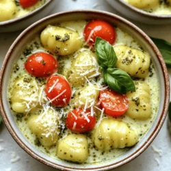 Creamy Pesto Gnocchi Skillet Flavorful Dinner Delight