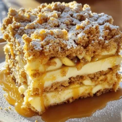 Core ingredients for the batter - 2 cups all-purpose flour - 1 cup granulated sugar - 1/2 cup unsalted butter, softened - 1/2 cup packed brown sugar - 2 large eggs - 1/2 cup milk - 1 teaspoon vanilla extract - 1 tablespoon baking powder - 1/2 teaspoon salt Ingredients for the apple mixture - 3 medium apples, peeled, cored, and chopped (about 2 cups) - 1 teaspoon ground cinnamon Toppings and optional add-ins - 3/4 cup caramel sauce (store-bought or homemade) - 1/2 cup old-fashioned oats - 1/4 cup chopped walnuts or pecans (optional) Each ingredient plays a key role in making this coffee cake delicious. The flour gives structure, while the sugars add sweetness. The apples add moisture and flavor. The caramel sauce provides a rich taste that blends perfectly with the cinnamon. Don't forget the oats; they create a crunchy topping. If you like nuts, add some for a nice crunch. Feel free to get creative with your ingredients. You can swap out apples for another fruit if you wish. The goal is to have fun and enjoy the process as you make this delightful treat! 1. Preheat your Oven: Start by preheating your oven to 350°F (175°C). This step is key for a great bake. Next, grease and flour a 9x13-inch baking dish. This helps the cake come out easily after baking. 2. Prepare the Apple Mixture: In a medium bowl, toss the chopped apples with a teaspoon of ground cinnamon. This adds great flavor to the apples. Set this mixture aside for later. 1. Creaming the Butter and Sugars: In a large mixing bowl, cream together 1/2 cup of softened butter, 1 cup of granulated sugar, and 1/2 cup of packed brown sugar. Keep mixing until the mixture is light and fluffy. This process is important for the cake’s texture. 2. Incorporating the Eggs, Milk, and Vanilla: Add 2 large eggs to the butter mixture, mixing well after each egg. Next, pour in 1/2 cup of milk and 1 teaspoon of vanilla extract. Stir everything together until well combined. 1. Layering the Batter, Caramel Sauce, and Apple Mixture: Pour half of the batter into your prepared baking dish. Smooth it out with a spatula. Drizzle half of the 3/4 cup caramel sauce over the batter, followed by half of the apple mixture you prepared earlier. 2. Adding More Layers: Carefully spoon the remaining batter over the apples. Drizzle the rest of the caramel sauce on top and finish with the remaining apple mixture. 3. Preparing and Adding the Crumble Topping: In a small bowl, mix together 1/2 cup of old-fashioned oats and 1/4 cup of chopped walnuts or pecans, if you like. Sprinkle this mixture evenly over the cake for a crunchy topping. 4. Baking Instructions and Cooling Time: Bake your cake in the preheated oven for 35-40 minutes. Check for doneness by inserting a toothpick in the center; it should come out clean. Let the coffee cake cool in the pan for about 15 minutes before serving. This cooling time helps the flavors meld together nicely. To ensure the best cake texture, use room temperature ingredients. This helps the batter mix smoothly. When you cream the butter and sugars, aim for a light and fluffy mix. This will add air to your cake, making it rise well. To prevent measuring errors, use the right tools. For dry ingredients, use a set of measuring cups. For liquids, use a liquid measuring cup. Always level off dry ingredients with a knife. This gives you the exact amount needed for the recipe. Coffee cake pairs well with a hot cup of coffee or tea. The warm flavors of caramel and apple create a cozy treat. You can also serve it with a scoop of vanilla ice cream for a special touch. For presentation, dust the cooled cake with powdered sugar. This adds a nice look and a hint of sweetness. Drizzle extra caramel sauce on top for a delicious finish. When you slice the cake, make sure each piece has some apples and crumble. This makes every bite enjoyable. {{image_2}} You can change some ingredients in the caramel apple crumb coffee cake. If you want a different sweetness, try using honey or maple syrup instead of sugar. For a dairy-free version, use almond milk or coconut milk. These swaps will still keep your cake soft and tasty. For apples, you have many choices. Use Granny Smith for tartness or Honeycrisp for sweetness. You can even mix different apples for added flavor. Each type of apple will give your cake a unique taste. To boost the flavor, add some spices like nutmeg or allspice. These warm spices pair well with apples and make your cake even better. You can also add extracts like almond or maple for a twist. For the topping, try using different nuts. Chopped pecans or almonds add crunch and richness. You can also mix in some shredded coconut or chocolate chips for a fun surprise. These little changes can make your coffee cake special and delicious! After baking your caramel apple crumb coffee cake, let it cool in the pan for about 15 minutes. This cooling step is key; it helps set the cake's structure. Once cool, use plastic wrap to cover the cake tightly. You can also place the cake in an airtight container. Store it at room temperature for up to 3 days. This keeps it fresh and ready for a quick snack or breakfast. If you want to save your cake for later, freezing is a great option. First, cool the cake completely. Then, slice it into individual pieces for easy access. Wrap each slice tightly in plastic wrap, followed by aluminum foil. This double wrapping prevents freezer burn. You can freeze the cake for up to 3 months. When you're ready to enjoy a slice, simply take it out of the freezer. Let it thaw in the fridge overnight or at room temperature for a few hours. You can warm it in the oven or microwave before serving for that fresh-baked taste. You can check if the coffee cake is done by using a toothpick. Insert it into the center of the cake. If it comes out clean, your cake is ready. You should also look for a golden-brown color on top. The edges may pull away from the sides of the dish too. Yes, you can use other fruits. Pears, peaches, or berries work well. Just make sure to adjust the amount based on the fruit's moisture. You want the cake to stay light and fluffy, not soggy. To make caramel sauce, you need sugar, butter, and cream. Start by melting sugar in a pan over medium heat. Stir until it becomes liquid and golden brown. Then, add butter and stir until melted. Finally, slowly pour in cream while stirring. Let it cool before using. Yes, you can make this recipe gluten-free. Use a gluten-free flour blend instead of all-purpose flour. Make sure it has xanthan gum to help with texture. The cake will still taste great and be fluffy! This blog covered all you need for a perfect coffee cake. We listed each ingredient and laid out clear steps. You learned how to prepare the batter and layer the apple mix. We shared tips for texture and serving. You also found variations and storage tips. With these insights, you can bake confidently. Enjoy each bite and share your cake with friends!