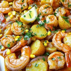 For this tasty dish, you need simple, fresh items. Here’s what to gather: - 1 lb (450g) large shrimp, peeled and deveined - 2 cups baby potatoes, halved - 2 ears of corn, cut into thirds - 1 tablespoon lemon juice - Salt and pepper to taste These ingredients make your meal bright and flavorful. The shrimp gives it a sweet, tender bite. The potatoes add heartiness, and corn brings a nice crunch. Cajun seasoning is the star here. It adds a bold, spicy kick. You’ll want: - 4 tablespoons Cajun seasoning - 3 tablespoons olive oil - 1 tablespoon garlic, minced - 1 bell pepper, chopped (any color) - 1 medium onion, chopped - 1 cup chicken broth (or vegetable broth) The garlic and onion create a great base. The olive oil helps everything cook nicely. The Cajun spice mix gives that unique Louisiana taste. To complete your meal, consider these sides: - Fresh crusty bread for dipping - A light salad with citrus dressing - Extra lemon wedges for serving Garnish with fresh parsley. It adds color and a hint of freshness. These sides balance the dish and make it more filling. Start by washing your baby potatoes. Cut them in half. Place them in a big pot and cover with water. Bring it to a boil over high heat. Cook for about 10 minutes. You want them tender but not mushy. Drain the potatoes and set them aside. Next, take your corn. Cut each ear into thirds. Set these aside too. Grab a large skillet and add 2 tablespoons of olive oil. Heat it on medium. Once hot, toss in your chopped onion and bell pepper. Sauté them for about 3 to 4 minutes. You want them soft. Now, add the minced garlic and cook for another minute. It should smell great! Next, sprinkle in the Cajun seasoning. Mix everything well. Pour in the chicken broth and bring it to a simmer. Add your cooked baby potatoes and the corn pieces. Let it cook for about 5 minutes. Now it's time for the shrimp! Add them to the skillet and stir. Cook for 3 to 5 minutes. The shrimp should turn pink and opaque. Squeeze some lemon juice over the dish. Season with salt and pepper to taste. Finally, remove from heat and sprinkle fresh parsley on top before serving. Enjoy your meal! When picking shrimp, look for large shrimp. They should be firm and shiny. Fresh shrimp has a clean smell. If you use frozen shrimp, thaw it first. Run it under cool water for quick results. This keeps the shrimp juicy and tender. Cajun seasoning can be spicy. Start with less if you are not sure. You can always add more later. Mix a little seasoning in with the shrimp and taste it. If you want more heat, add a pinch of cayenne pepper. Balance is key to a great flavor. Cook baby potatoes until they are soft but not mushy. Boil them for about ten minutes. Check them with a fork; they should be tender. For corn, cut it into thirds for even cooking. Add it to the skillet with the potatoes. Cook them together for the best taste. {{image_2}} You can swap shrimp for other seafood. Try using scallops or crab for a twist. Both options add unique flavors. Scallops will give a sweet taste, while crab adds a rich texture. Just follow the same cooking steps. Keep an eye on cooking times. Scallops cook fast, usually in about 3-4 minutes. Crab meat needs just enough time to heat. Want more color and taste? Add extra veggies! Zucchini, green beans, or mushrooms work well. Chop them into bite-sized pieces for easy cooking. You can sauté them with the onion and bell pepper. This will enhance the dish's flavor and give it a healthy boost. Just remember to adjust cooking times. Thicker veggies may need longer to cook. Make cleanup easy by turning this dish into a one-pot meal. Start with the potatoes and corn in a large pot. Cook them until tender, then add the sautéed veggies and shrimp. Pour in the broth and seasonings all at once. Stir and let it simmer until everything cooks together. This method lets all the flavors blend nicely. Plus, you save time and dishes! After enjoying your Cajun shrimp with corn and potatoes, store leftovers in an airtight container. This keeps the dish fresh. Let it cool before sealing. Store it in the fridge for up to three days. If you need to store it longer, consider freezing. To reheat, use the stove or microwave. For the stove, heat in a skillet over medium heat. Stir often for even warmth. This takes about 5 to 7 minutes. If using a microwave, place it in a safe dish. Heat for 1 to 2 minutes, stirring halfway through. Make sure it’s hot throughout. To freeze, pack the dish in a freezer-safe container. Remove as much air as possible. Label the container with the date. You can freeze it for up to three months. When ready to eat, thaw it overnight in the fridge. Reheat it on the stove for best results. Yes, you can use frozen shrimp. Just thaw it first. Place the shrimp in cold water for about 15 minutes. This helps to keep it fresh. After thawing, peel and devein if needed. The cooking time may vary slightly, but it still works great in this dish. Cajun shrimp pairs well with many sides. Here are some tasty options: - Rice or quinoa: Both absorb the flavors well. - Crusty bread: Perfect for soaking up the sauce. - Salad: A fresh green salad adds a nice crunch. - Grilled vegetables: They enhance the meal with more flavor. To make this dish vegetarian, swap shrimp for firm tofu or chickpeas. Use vegetable broth instead of chicken broth. You can also add more veggies like zucchini or mushrooms. This keeps the flavor strong while making it meat-free. Enjoy the same great taste! Cajun shrimp is packed with flavor and easy to make. You need fresh shrimp, Cajun seasoning, and tasty sides like corn and potatoes. Follow the steps for prep, cooking, and adding your twist to create a delicious meal. Don’t forget tips on shrimp selection and storage to keep leftovers tasty. This dish is simple yet versatile, making it a fun choice for special occasions or weeknight dinners. Enjoy a flavorful experience that suits your taste and impresses your guests.