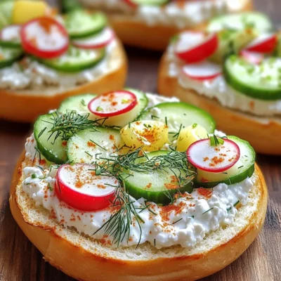 Cottage Cheese Bagel Spread High Protein Delight