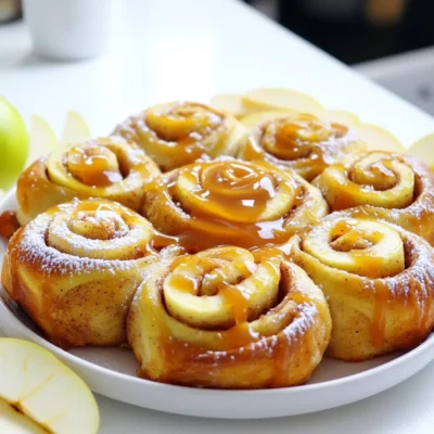 Apple Cinnamon Rolls with Caramel Irresistible Treat