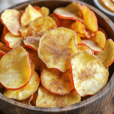 Air Fryer Cinnamon Apple Chips Easy to Make Snack