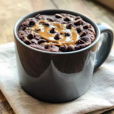 Chocolate Peanut Butter Mug Cake Quick and Easy Delight