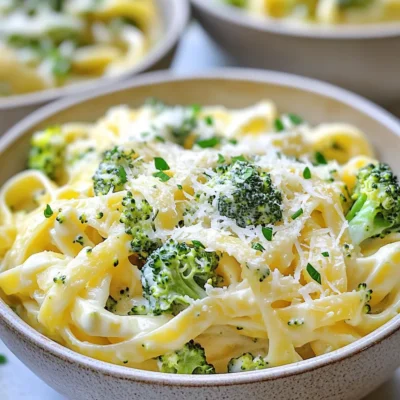 One Pot Broccoli Alfredo Pasta Simple and Tasty Meal