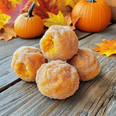 Pumpkin Churro Donut Holes with Cinnamon Sugar Delight