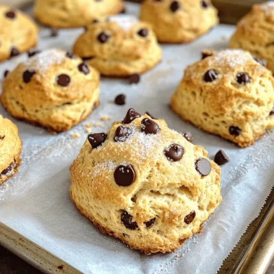 Bakery Style Chocolate Chip Scones Simple and Tasty