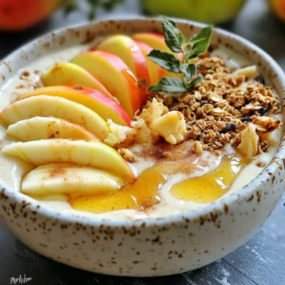 Apple Pie Smoothie Bowl Flavorful and Nutritious Treat