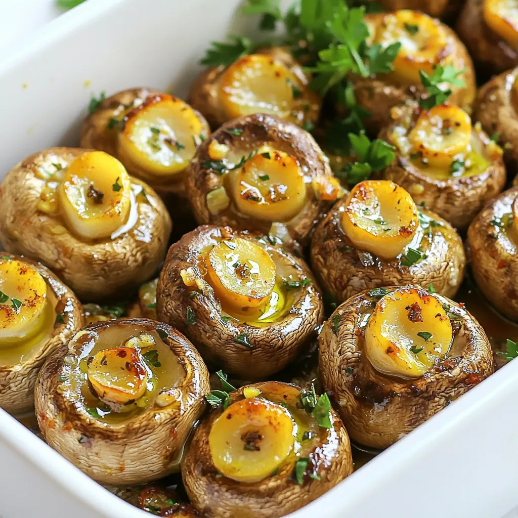 For this recipe, you need 500g of fresh button mushrooms. Make sure they are clean and the stems are trimmed. These mushrooms are mild in flavor, which makes them perfect for soaking up the garlic and spices. You will also need: - 4 tablespoons olive oil - 4 cloves garlic, minced - 1 teaspoon dried thyme - 1 teaspoon smoked paprika - Salt and pepper to taste The olive oil helps the mushrooms cook well, while garlic adds a strong flavor. Thyme gives a nice herb taste, and smoked paprika adds a hint of smokiness. Adjust salt and pepper to your liking. To finish your dish, you can use fresh parsley, chopped. This adds a pop of color and freshness. You can sprinkle it on top just before serving. It makes the mushrooms look appealing and adds extra flavor. First, gather all your ingredients. You need 500g of fresh button mushrooms. Clean them well under cold water. Make sure to trim the stems so they cook evenly. In a large bowl, add the mushrooms. Pour in 4 tablespoons of olive oil. Then, add 4 cloves of minced garlic. Sprinkle in 1 teaspoon of dried thyme and 1 teaspoon of smoked paprika. Season with salt and pepper to taste. Toss the mushrooms well. Ensure they are coated fully with the oil and spices. Next, preheat your air fryer to 180°C (356°F). This step takes about 3 minutes. Preheating helps the mushrooms cook evenly. It also gives them a nice golden color. While the air fryer heats, you can prepare the mushrooms. This makes the process faster and smoother. Now it’s time to cook! Place the seasoned mushrooms in the air fryer basket. Make sure they are in a single layer. Do not overcrowd them. This allows hot air to circulate well. Air fry the mushrooms for 12 to 15 minutes. Halfway through, shake the basket gently. This helps them cook evenly. Watch for a golden brown color and a tender texture. Once done, remove the basket. Transfer your mushrooms to a serving dish. Garnish with freshly chopped parsley before serving. Enjoy your tasty snack! To get the best results, spread the mushrooms in a single layer. If they overlap, they won't cook well. The hot air needs space to flow around each mushroom. This makes them brown and tender. Shake the basket halfway through cooking. This helps them cook evenly and adds a nice texture. You can boost the taste with some tricks. Try adding fresh herbs like basil or oregano. A splash of lemon juice can brighten the dish too. For a kick, add a pinch of red pepper flakes. These small changes can change the whole dish. Play with flavors to find your favorite mix. Serve these mushrooms as a snack or side dish. They pair well with grilled meats and salads. You can also put them on toast for a quick bruschetta. Top with cheese or nuts for extra flavor. They are also great on a charcuterie board. Enjoy them hot or at room temperature for a tasty bite. {{image_2}} You can use many kinds of mushrooms in this recipe. While button mushrooms are great, try cremini or portobello for deeper flavors. Shiitake mushrooms add a nice umami touch. Just keep in mind that cooking times may vary slightly based on the type. If you use larger mushrooms, cut them into smaller pieces for even cooking. Feel free to switch up the spices and herbs. Instead of thyme, use rosemary or oregano for a fresh twist. For a zesty kick, add a bit of lemon zest. You can also try using chili powder or Italian seasoning. Each change brings a new flavor to your mushrooms. Experiment and find your favorite mix! If you love heat, add some spice to your mushrooms. You can mix in red pepper flakes or cayenne pepper with the olive oil. For a smoky flavor, try adding chipotle powder. You can also serve the mushrooms with a spicy dipping sauce. This simple addition makes the snack even more exciting. To store leftover mushrooms, let them cool first. Place them in an airtight container. They stay fresh in the fridge for up to three days. Avoid stacking them too high. This keeps them from getting squished. Reheating mushrooms is easy. You can use your air fryer again. Preheat it to 160°C (320°F). Place the mushrooms in the basket. Heat them for about 5-7 minutes. This brings back their crispiness. You can also use a microwave. Heat them in short bursts of 30 seconds. Stir in between to avoid sogginess. Freezing mushrooms is a good option, too. First, cook them fully before freezing. Let them cool and spread them on a baking sheet. Freeze them for a few hours. Once frozen, transfer them to a freezer bag. They will last for up to three months. When ready to eat, cook them from frozen. Yes, you can use frozen mushrooms. However, they may not get as crispy. Thaw them first and pat them dry. This helps remove excess moisture. Moisture can make mushrooms soggy in the air fryer. Fresh mushrooms do work best for this recipe. You can mix in many flavors! Try adding onion powder for a savory kick. You might also enjoy some chili flakes for heat. Italian seasoning or rosemary can also enhance the taste. Feel free to experiment with what you like best! Check the mushrooms after 12 minutes. They should be golden brown and tender. If they look too soft or mushy, they may be overcooked. You can also taste a mushroom to ensure it is cooked through. The texture should be firm but not hard. This blog post detailed a simple air fryer mushroom recipe. We covered fresh mushrooms, aromatics, and garnishes. You learned step-by-step instructions, tips for even cooking, and ways to enhance flavors. Variations using different mushrooms and spices are possible. We also shared how to store and reheat leftovers. Air frying mushrooms is easy and fun. Experiment with flavors and enjoy your dish. With these tips, you can create tasty meals every time!