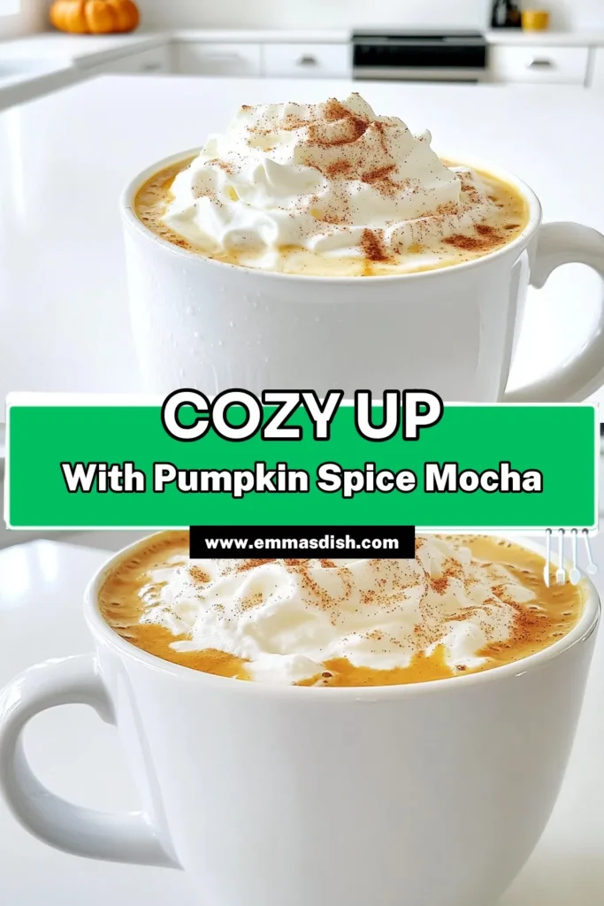 Warm up your day with a delicious Warm Pumpkin Spice White Mocha! This cozy drink combines creamy milk, rich white chocolate, and spiced pumpkin puree for the ultimate fall treat. Perfect for coffee lovers, this recipe is easy to make and ready in just 10 minutes. Don't miss out on this delightful way to celebrate the season – click through to discover the full recipe! #PumpkinSpice #CoffeeLovers #FallRecipes #WhiteMocha