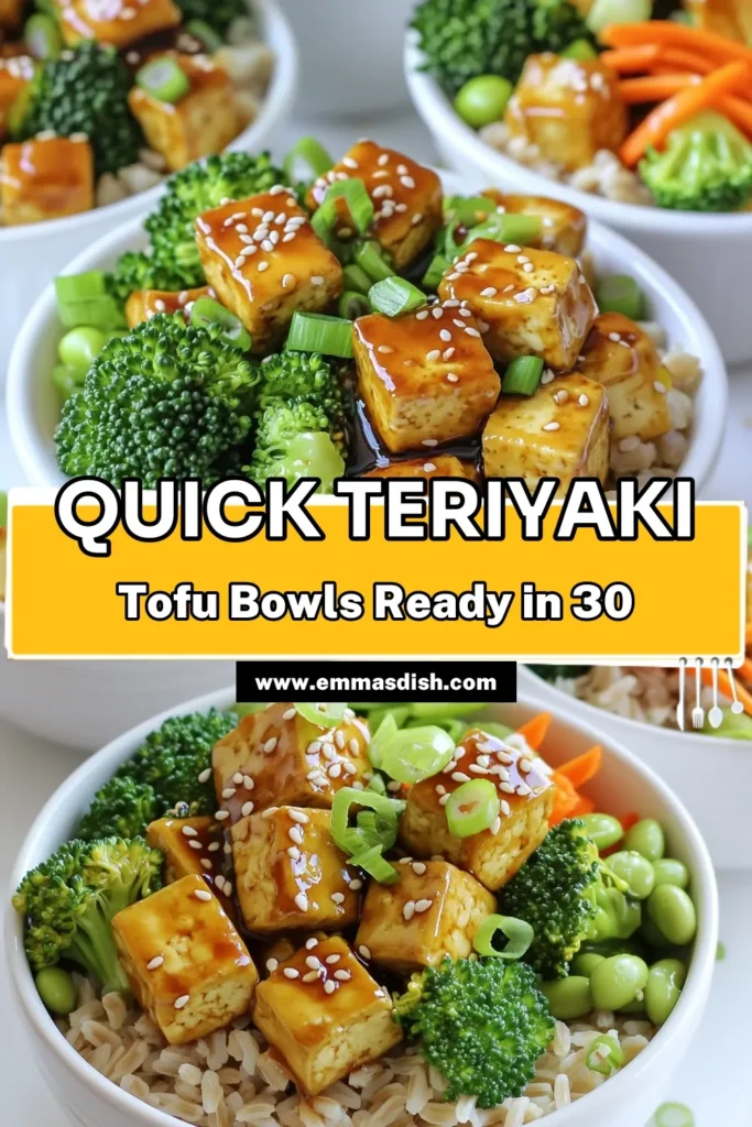 Discover the deliciousness of Minute Sesame Teriyaki Tofu Bowls! This simple recipe packs a punch of flavor with golden sautéed tofu tossed in a savory teriyaki sauce, served over a hearty base of brown rice or quinoa. Perfect for a healthy meal prep or a quick weeknight dinner, these bowls are as vibrant as they are nutritious. Click through for the full recipe and elevate your dinner game tonight! #TofuRecipes #HealthyEating #VeganMeals #MealPrepIdeas