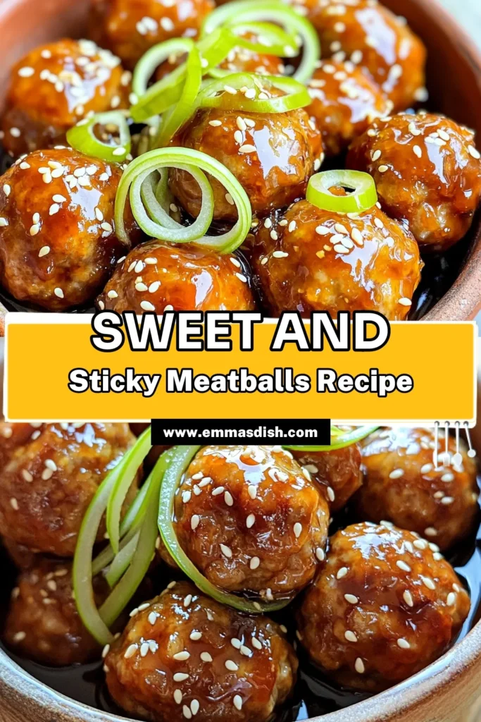 Satisfy your cravings with these delicious honey garlic glazed meatballs! Made with ground chicken and covered in a sweet and savory glaze, these meatballs are easy to prepare and perfect for any meal. Follow our simple recipe to whip up a batch in just 35 minutes. Click through to explore the full recipe and make this delectable dish today! #HoneyGarlicMeatballs #EasyRecipes #FoodLovers #CookingFun