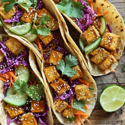 Crispy Teriyaki Tofu Tacos Savory and Flavorful Meal