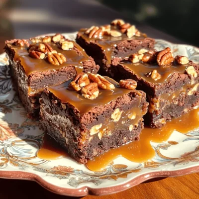 Caramel Pecan Turtle Brownies Irresistible Indulgence