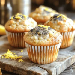 Almond poppy seed muffins are light, fluffy, and packed with flavor. They mix sweet and nutty notes. You can enjoy them for breakfast or as a snack. This recipe makes 12 muffins and takes about 35 minutes to prepare and bake. - 1 cup all-purpose flour - 1/2 cup almond flour - 1/2 cup sugar - 2 tablespoons poppy seeds - 2 teaspoons baking powder - 1/2 teaspoon baking soda - 1/4 teaspoon salt - 1/2 cup unsalted butter, melted - 2 large eggs - 1/2 cup milk (any kind) - 1 teaspoon almond extract - 1 teaspoon vanilla extract - Zest of 1 lemon These ingredients come together to create a wonderful blend of flavors. The almond flour adds a rich, nutty taste, while the poppy seeds offer a delightful crunch. The lemon zest brightens the flavor and makes each bite fresh. Each muffin contains about 180 calories. They have 4 grams of protein and 8 grams of fat. The muffins also provide a good source of carbohydrates, with around 24 grams per muffin. These muffins contain essential vitamins and minerals. They are great for an energy boost, too. Enjoy them as part of a balanced diet. - 1 cup all-purpose flour - 1/2 cup almond flour - 1/2 cup sugar - 2 tablespoons poppy seeds - 2 teaspoons baking powder - 1/2 teaspoon baking soda - 1/4 teaspoon salt I love the mix of flours in this recipe. The all-purpose flour gives structure, while almond flour adds a rich, nutty flavor. The sugar balances the flavors, making these muffins sweet and satisfying. The poppy seeds add a lovely crunch and a unique look. - 1/2 cup unsalted butter, melted - 2 large eggs - 1/2 cup milk - 1 teaspoon almond extract - 1 teaspoon vanilla extract - Zest of 1 lemon The melted butter keeps the muffins moist and tender. Eggs help bind everything together, while milk makes the batter smooth. Almond and vanilla extracts deepen the flavor, and the lemon zest brightens it all. This mix creates a deliciously aromatic muffin. You can switch all-purpose flour for gluten-free flour if needed. For a dairy-free option, use almond milk or oat milk. These swaps keep the muffins tasty and allow everyone to enjoy them. Start by preheating your oven to 350°F (175°C). This step is key. It helps the muffins rise well. While the oven heats, prepare your muffin tin. You can use paper liners or lightly grease the tin with cooking spray. This prevents sticking and makes cleanup easier. Next, grab a large mixing bowl. Add the following dry ingredients: - 1 cup all-purpose flour - 1/2 cup almond flour - 1/2 cup sugar - 2 tablespoons poppy seeds - 2 teaspoons baking powder - 1/2 teaspoon baking soda - 1/4 teaspoon salt Whisk these together until well mixed. This mix gives your muffins a great texture and flavor. In another bowl, melt your butter. You need: - 1/2 cup unsalted butter, melted Then, add: - 2 large eggs - 1/2 cup milk (any kind) - 1 teaspoon almond extract - 1 teaspoon vanilla extract - Zest of 1 lemon Whisk these until smooth. The lemon zest adds a bright taste. Now, pour the wet mixture into the dry ingredients. Gently fold everything together. You want to mix until just combined. Don't overmix! The batter should be lumpy but evenly mixed. This ensures your muffins stay light and fluffy. Spoon the batter into your muffin tin. Fill each cup about 2/3 full. This allows space for the muffins to rise. Bake them in the preheated oven for 15-20 minutes. Check with a toothpick. If it comes out clean, the muffins are ready. Let the muffins cool in the tin for about 5 minutes. Then, transfer them to a wire rack. This helps them cool down completely. Cooling on a rack prevents sogginess. Enjoy your freshly baked almond poppy seed muffins! {{image_2}} To make great muffins, avoid overmixing the batter. Overmixing makes muffins tough. Mix just until the dry and wet ingredients combine. Another mistake is not measuring ingredients correctly. Always use measuring cups and spoons. Too much flour can lead to dry muffins, while too little can make them dense. Lastly, don’t skip the lemon zest! It adds a bright flavor that balances the almonds. For a light and fluffy texture, use room temperature eggs and milk. Cold ingredients can cause dense muffins. Also, remember to fold in the batter gently. This keeps air in the mixture, which helps the muffins rise. Baking powder and baking soda are important too. They give muffins lift. Make sure they are fresh for the best results! You can boost flavor by adding mix-ins. Try folding in chocolate chips or chopped nuts. Dried fruits like cranberries also work well. For a twist, add a dash of cinnamon or nutmeg. You can even swap the almond extract for orange extract for a fresh taste. Experiment with these options to find your favorite version! If you want a gluten-free muffin, swap the all-purpose flour. Use a gluten-free flour blend that works for baking. Almond flour can stay in your recipe for a rich taste. This change keeps the muffin moist and delicious. Just check the blend's packaging for the right amount to use. Sometimes, you may need to add a little more liquid. Adding fruits or nuts makes these muffins even better. You can mix in blueberries, raspberries, or chopped apples. About 1 cup works well to keep the texture right. For nuts, almonds or walnuts add a nice crunch. Chop them small and mix them gently into the batter. This way, you get bursts of flavor in every bite. Want a flavor twist? Try adding zest from an orange or lime. This gives your muffins a fresh and bright taste. You can also experiment with spices like cinnamon or nutmeg. Just a pinch can change the whole muffin vibe. Each time you bake, you can create a new favorite! To keep your almond poppy seed muffins fresh, store them in an airtight container. You can place them at room temperature for up to three days. If you want to keep them longer, refrigerate them for up to a week. For the best taste, I recommend letting them sit out for a bit before enjoying. These muffins are delightful warm or at room temperature. Serve them with a pat of butter or a light spread of cream cheese. For a fun twist, try pairing them with fresh fruit or a dollop of yogurt. They make a tasty snack or a great breakfast treat. To reheat your muffins, place them in the oven at 350°F (175°C) for about 5-7 minutes. You can also use the microwave for a quick fix. Heat each muffin for about 15-20 seconds. This makes them soft and warm, just like fresh out of the oven! Almond poppy seed muffins are soft, flavorful treats made with almond flour and poppy seeds. They have a light, moist texture and a sweet almond flavor. The muffins often include zesty lemon to brighten their taste. I love how the tiny poppy seeds add a bit of crunch. These muffins are perfect for breakfast or a snack. These muffins stay fresh for about three days at room temperature. Keep them in an airtight container to avoid drying out. If you want them to last longer, store them in the fridge for up to a week. Just remember, they taste best when fresh! Yes, you can freeze almond poppy seed muffins! Just let them cool completely first. Wrap each muffin tightly in plastic wrap or foil. Then place them in a freezer-safe bag. They can last for up to three months in the freezer. When you're ready to enjoy one, just thaw it at room temperature or heat it in the oven. In this article, we explored how to make almond poppy seed muffins. We covered key ingredients and provided a simple recipe. You learned about storage tips and different ways to enjoy these muffins. Baking can be fun and rewarding. With practice, you can make great muffins each time. Enjoy sharing them with friends and family!