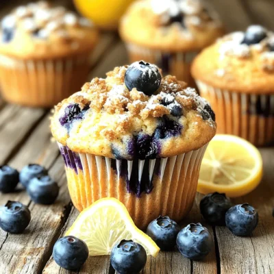 Blueberry Lemon Streusel Muffins Delightful and Easy
