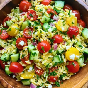 - 1 cup orzo pasta - 2 cups vegetable broth - 1 lemon, zested and juiced - 3 cloves garlic, minced - 1 cup cherry tomatoes, halved - 1 cucumber, diced - 1/4 cup red onion, finely chopped - 1/4 cup fresh parsley, chopped - 1/4 cup feta cheese, crumbled (optional) - 3 tablespoons olive oil - Salt and pepper to taste - You can swap parsley for basil or mint for a fresh twist. - Try goat cheese or skip cheese for a lighter dish. - Use chicken broth or water if you lack vegetable broth. This recipe is flexible. It lets you use what you have on hand. The bright flavors come from fresh lemon and garlic. The veggies add color and crunch. You can even make it your own by mixing in different herbs or veggies. 1. First, bring 2 cups of vegetable broth to a boil in a medium saucepan. 2. Once boiling, add 1 cup of orzo pasta. Cook it for about 8-10 minutes. This will give you that perfect al dente texture. 3. After cooking, drain the orzo. Rinse it under cold water to stop the cooking process. Set the orzo aside. 1. In a large mixing bowl, whisk together the juice and zest of 1 lemon, 3 cloves of minced garlic, and 3 tablespoons of olive oil. 2. Add salt and pepper to taste. 3. Now, chop your veggies. Dice 1 cucumber, halve 1 cup of cherry tomatoes, and finely chop 1/4 cup of red onion. 4. Don't forget to chop 1/4 cup of fresh parsley as well. 1. Toss the dressing with the chopped vegetables in the bowl. Make sure everything is well mixed. 2. Gently fold in the cooked orzo and crumbled feta cheese, if you like. 3. For the best flavor, chill the salad in the fridge for at least 15 minutes before serving. - Pre-cooking orzo in advance: You can cook the orzo a day ahead. Just store it in the fridge. This saves time when you are ready to make the salad. - Quick chopping techniques: Use a sharp knife. Cut your veggies into small pieces quickly. This helps the salad mix well and look nice. - Adding spices or herbs: Fresh herbs like basil or mint can brighten the dish. A pinch of red pepper flakes adds a nice kick. - Using different types of vinegar: Try balsamic or apple cider vinegar for a twist. Each type gives a unique taste. - Serving suggestions and platter arrangements: Use a big bowl to serve the salad. A large platter can show off the colors. - Garnishing tips for visual appeal: Sprinkle more parsley on top before serving. Add lemon slices or extra cherry tomatoes for a pop of color. {{image_2}} You can easily change up this salad with seasonal ingredients. In summer, add fresh veggies like zucchini or bell peppers. These give a nice crunch and bright colors. In fall, consider roasted butternut squash or sweet potatoes. They add warmth and sweetness to the dish. Want to make your salad more filling? Add protein! Grilled chicken or shrimp works well. Just toss them in after cooking. For a vegetarian twist, try adding chickpeas or black beans. They provide great texture and protein without meat. If you want a vegan option, it&rsquo;s simple! Just skip the feta cheese and use vegetable broth. This keeps the salad light and fresh. You can also add tofu for extra protein. It&rsquo;s all about making it work for your diet. To keep your Minute Lemon Garlic Orzo Salad fresh, store it in the fridge. Use an airtight container. This helps keep the salad from drying out. Leftovers can last about 3 to 5 days. Make sure to let the salad cool before putting it in the fridge. This keeps the veggies crisp and tasty. Can you freeze orzo salad? It&rsquo;s not the best idea. Freezing can change the texture of the orzo and veggies. If you must freeze it, use a freezer-safe container. To thaw, place it in the fridge overnight. Then, refresh the flavors with a splash of lemon juice and a drizzle of olive oil. You can also add fresh herbs to boost the taste. Enjoy your salad again, but know it won&rsquo;t be as fresh as before! This salad stays fresh in the fridge for up to three days. Store it in an airtight container. The flavors will deepen as it sits, making it even tastier. Yes, you can prepare this salad a day in advance. To keep it fresh, add the dressing just before serving. This helps the veggies stay crisp. Chill the salad for at least 15 minutes before you serve it. This allows the flavors to mix well. You can pair this salad with grilled chicken or shrimp for protein. It also works well with a side of crusty bread. A light soup makes a great starter too. Add a glass of white wine, and you have a complete meal. This post gave you a clear guide for making lemon garlic orzo salad. You learned about the ingredients, cooking steps, and ways to enhance the dish. Remember, you can customize with different veggies or proteins to fit your taste. Proper storage keeps leftovers fresh. Enjoy mastering this easy salad for any meal or gathering. With these tips, you'll impress everyone with your skills. Keep experimenting to find your favorite versions!