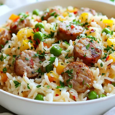 One Pot Sausage and Rice Easy Flavorful Meal