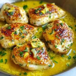 To make Lemon Butter Chicken Breasts, you need some simple ingredients. Here&rsquo;s what you will need: - 4 boneless, skinless chicken breasts - 1/2 cup unsalted butter, divided - 1 lemon (zest and juice) - 3 cloves garlic, minced - 1 teaspoon dried thyme - 1 teaspoon dried oregano - Salt and pepper to taste - Fresh parsley, chopped (for garnish) These ingredients come together to create a bright and buttery dish. The lemon adds a fresh zing, while the garlic and herbs give it depth. You can find these items at your local grocery store. Make sure to choose fresh chicken for the best flavor. Using unsalted butter lets you control the salt in your meal. {{ingredient_image_1}} - Preheat oven to 375&deg;F (190&deg;C). - In a large oven-safe skillet, melt 1/4 cup of butter over medium heat. - Season the chicken breasts with salt, pepper, dried thyme, and oregano on both sides. - Once the butter bubbles, add the seasoned chicken breasts to the skillet. Sear for about 4-5 minutes on each side until golden brown. - Remove the chicken from the skillet and set it aside on a plate. - In the same skillet, add 3 cloves of minced garlic and saut&eacute; for about 30 seconds until fragrant. - Pour in the lemon juice and add lemon zest. Scrape the bottom of the skillet to deglaze it. - Stir in the remaining 1/4 cup of butter until it melts and combines with the sauce. - Return the chicken breasts to the skillet, spooning some lemon butter sauce over them. - Transfer the skillet to the preheated oven and bake for 15-20 minutes. Ensure the chicken reaches an internal temperature of 165&deg;F (75&deg;C). - Once cooked, remove from the oven and let the chicken rest for 5 minutes in the sauce. - Garnish with fresh parsley before serving. To ensure chicken cooks evenly, start with chicken at room temperature. This helps it cook through. Sear both sides in hot butter for a nice crust. Use a meat thermometer to check the internal temperature. Chicken should reach 165&deg;F (75&deg;C). This guarantees it's safe to eat. Deglazing the skillet is key for flavor. After searing the chicken, remove it and add garlic. Let it cook briefly, then pour in lemon juice. Scrape the bottom of the skillet to release tasty bits. This adds depth to your sauce. For extra flavor, consider adding herbs like rosemary or fresh basil. You can also mix in spices like paprika or cumin for a twist. If you want a lighter dish, swap butter for olive oil or ghee. These alternatives can add unique flavors while keeping it healthy. Garnish your dish with fresh parsley or lemon slices. This adds color and freshness. For a nice touch, sprinkle some black pepper on top. Serve your chicken with sides like rice, quinoa, or steamed veggies. This makes a balanced meal and brightens up your plate. Pro Tips Use Fresh Herbs: For an even more vibrant flavor, opt for fresh thyme and oregano instead of dried. Add them towards the end of cooking for a bright finish. Perfectly Sear Chicken: Ensure the skillet is hot enough before adding the chicken. This helps achieve a nice golden crust while keeping the inside juicy. Rest the Chicken: Let the chicken rest in the sauce after cooking. This allows the flavors to meld and keeps the chicken moist. Adjust Lemon Zest: Depending on your preference for tartness, feel free to increase or decrease the amount of lemon zest used in the sauce. {{image_2}} For those on a low-carb diet, you can skip the butter and use olive oil. This change keeps the flavors rich while cutting carbs. You can also try coconut oil for a different flavor. If you need a dairy-free option, replace the butter with a plant-based alternative. Look for options like vegan butter or olive oil for a smooth texture. To shake things up, you can add other citrus fruits. Lime or orange can bring a fresh twist to the dish. Simply use their zest and juice like you do with lemon. Adding other herbs can also change the taste. Rosemary and basil are great choices. They can give the chicken a new layer of flavor that you might find exciting. You can grill or bake this chicken. Grilling adds a smoky taste and nice grill marks. Bake it for a hands-off approach, letting the oven do the work. If you prefer a slow cooker, it&rsquo;s a perfect way to keep the chicken juicy. Just cook it on low for 6-8 hours for a tender result. Each method brings its own unique flair to the dish. To store leftovers, let the chicken cool first. Place the chicken in an airtight container. You can keep it in the fridge for up to three days. This helps keep the flavor fresh. I recommend using glass containers for storage. They do not absorb odors and are easy to clean. When reheating, avoid losing moisture. The best method is to use the skillet. Heat a little olive oil or butter over low heat. Add the chicken and cover it. Cook for a few minutes until warm. The microwave can dry out chicken, so I suggest using it only if you're in a rush. If you do use the microwave, heat in short bursts. Check often to avoid overcooking. To freeze cooked chicken, let it cool completely. Wrap each piece tightly in plastic wrap. Place the wrapped chicken in a freezer bag. You can freeze it for up to three months. For thawing, the best method is to leave it in the fridge overnight. You can also use the microwave to quickly thaw the chicken. Just remember to cook it right after thawing to keep it safe. How long do you cook lemon butter chicken breasts? You cook lemon butter chicken breasts for about 15 to 20 minutes in the oven. Aim for an internal temperature of 165&deg;F (75&deg;C) to ensure they are safe to eat. This keeps the chicken juicy and flavorful. Can I use chicken thighs instead of breasts? Yes, you can use chicken thighs instead of breasts. Thighs have more fat, which adds flavor and moisture. Adjust the cooking time slightly, as thighs may take a bit longer to cook through. What can I substitute for butter? You can use olive oil or ghee as a substitute for butter. Both options add rich flavor. Coconut oil also works well, giving a hint of sweetness. Alternatives for fresh herbs? If you don&rsquo;t have fresh herbs, dried herbs are a great option. Use half the amount of dried thyme and oregano. You can also try Italian seasoning for a mix of flavors. Is this recipe healthy? Yes, this recipe can be part of a healthy diet. It features lean chicken and healthy fats from butter. You can switch to olive oil for a lighter option. Nutritional facts per serving? Each serving contains approximately: - Calories: 380 - Protein: 30g - Fat: 28g - Carbohydrates: 2g - Fiber: 0g This recipe offers a good balance of protein and healthy fats, making it a satisfying meal option. This blog post shared how to make lemon butter chicken with simple steps. We covered essential ingredients like chicken, butter, and fresh herbs. I provided tips for even cooking and added flavor enhancements. You learned about variations, including dietary adjustments and different cooking methods. Finally, I included storage tips for leftovers. This recipe is easy and tasty, making it great for any meal. Enjoy cooking and experimenting with this dish!