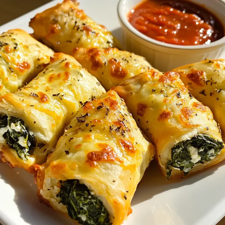 For these tasty pizza rolls, fresh ingredients make all the difference. You need: - 1 cup fresh spinach, chopped - 1 package of pizza dough (store-bought or homemade) The fresh spinach gives a nice flavor and adds some color. Using quality pizza dough helps the rolls bake perfectly. You can make your own dough or buy it ready-made. Now, let's talk cheese! You will use three kinds: - 1 cup mozzarella cheese, shredded - 1/2 cup ricotta cheese - 1/4 cup grated Parmesan cheese Mozzarella is stretchy and melty. Ricotta adds creaminess, while Parmesan gives a nice, sharp flavor. This mix creates a rich filling that you won’t forget! The right seasonings make your pizza rolls pop. You will need: - 1 teaspoon garlic powder - 1 teaspoon Italian seasoning Garlic powder brings a warm, savory taste. Italian seasoning adds herbs like oregano and basil, enhancing the overall flavor. Together, they turn simple rolls into something special. To start, gather your ingredients. You will need fresh spinach, mozzarella cheese, ricotta cheese, and Parmesan cheese. Grab a medium bowl and mix the chopped spinach, mozzarella, ricotta, and Parmesan together. Add garlic powder and Italian seasoning for flavor. Mix well until all ingredients blend nicely. This filling is creamy and packed with taste, perfect for your pizza rolls. Next, roll out your pizza dough. If you bought it, just unroll it. If you made it, place it on a floured surface. Roll it out until it is about 1/4 inch thick. Use a pizza cutter to slice the dough into squares. Aim for pieces that are about 4 inches by 4 inches. Take a tablespoon of your cheese and spinach mixture and place it in the center of each square. Fold the dough over the filling to form a triangle. Press the edges well to seal. You can use a fork to crimp the edges for a nice look. Before cooking, preheat your air fryer to 375°F (190°C) for about 5 minutes. While it heats, lightly spray the basket with olive oil. Arrange the pizza rolls in a single layer in the basket. Make sure they don’t touch each other. Spray the tops with a bit of olive oil, too, to help them crisp up. Cook for 8-10 minutes. Flip the rolls halfway through to ensure they cook evenly. When they turn golden brown and crispy, they are ready. Let them cool slightly before serving with warm marinara sauce for dipping. Enjoy your tasty, homemade pizza rolls! To make the best air fryer pizza rolls, use fresh ingredients. Fresh spinach adds great flavor. Use good-quality cheese for a rich taste. Make sure to seal the edges well. This keeps the filling inside while cooking. You can crimp the edges with a fork for a nice look. For perfect pizza rolls, set your air fryer to 375°F (190°C). Preheat it for about 5 minutes. Cook the rolls for 8-10 minutes. Flip them halfway through for even crispiness. Keep an eye on them. They should be golden brown and crispy when done. I recommend brands like Philips, Ninja, and Cosori. These air fryers work well for pizza rolls. They have great features and even heat. You can also find good reviews online. Choose one that fits your kitchen needs and budget. {{image_2}} You can get creative with your pizza rolls. Instead of spinach and cheese, try meats like pepperoni or sausage. You can mix cooked chicken with BBQ sauce for a tasty twist. Another option is to use roasted veggies, like bell peppers and mushrooms, for a hearty filling. The fun part is that you can use almost any filling you like! If you want a vegetarian option, just skip the meat and stick with veggies. For a vegan version, swap the cheeses with plant-based alternatives. You can use vegan mozzarella or cashew cheese. Check the dough too, as some brands may contain dairy. This way, everyone can enjoy a tasty snack! For those who love heat, add some crushed red pepper flakes or diced jalapeños to the filling. You can also mix in some olives or artichokes for extra flavor. If you want a savory kick, try adding herbs like basil or oregano. These add-ins take your pizza rolls to a whole new level! After you enjoy your pizza rolls, store any leftovers in an airtight container. Make sure to let them cool first. This way, they stay crispy and tasty. You can keep them in the fridge for up to three days. If you want to eat them later, use the right storage method. To reheat your pizza rolls, use the air fryer. Preheat it to 350°F (175°C). Place the rolls in a single layer. Heat for about 5 minutes or until they are warm and crisp again. Avoid using the microwave, as it makes them soft and chewy, not crispy. Freezing pizza rolls is easy. First, let them cool completely. Then, place them in a freezer bag. Remove all the air and seal the bag tightly. You can freeze them for up to three months. When you're ready to eat, cook them straight from the freezer in the air fryer. They will taste just as good as fresh! Yes, you can use homemade pizza dough. Making your own dough gives you control over the ingredients. You can adjust the thickness and flavor. Just roll it out to about 1/4 inch thick. Cut it into squares as you would with store-bought dough. If your pizza rolls are frozen, cook them for about 10-12 minutes. Preheat your air fryer to 375°F (190°C) first. Flip them halfway through to ensure they cook evenly. Check for a golden-brown color to know they are ready. Marinara sauce is a classic choice for dipping. You can also try ranch or garlic sauce. A spicy marinara adds a nice kick. Experiment with different sauces to find your favorite. You’ve learned how to make tasty air fryer pizza rolls. We covered fresh ingredients, cheese types, and key seasonings. You now know the steps for preparing, rolling, and cooking your rolls. I shared tips for perfecting them, along with cooking times and brand recommendations. You can explore variations with different fillings and dietary options. Finally, we discussed storage and reheating methods. Enjoy your delicious pizza rolls anytime and remember to get creative with your flavors.