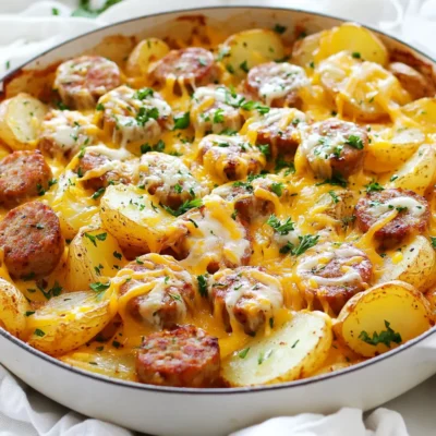 Cheesy Ranch Potato Sausage Skillet Delightful Dish