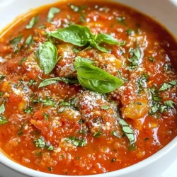 To create the best homemade ravioli sauce, gather these simple ingredients: - 2 tablespoons olive oil - 1 medium onion, finely chopped - 3 cloves garlic, minced - 1 can (15 oz) crushed tomatoes - 1 tablespoon tomato paste - 1 teaspoon dried oregano - 1 teaspoon dried basil - 1/2 teaspoon red pepper flakes (optional for heat) - Salt and pepper to taste - 1 tablespoon balsamic vinegar Each ingredient plays a key role. The olive oil adds richness, while onions and garlic provide a savory base. Crushed tomatoes create the sauce’s heartiness, and tomato paste intensifies the flavor. Dried herbs like oregano and basil give it that classic Italian touch. Red pepper flakes can add a bit of heat if you like it spicy. Finally, balsamic vinegar rounds out the taste, making it truly special. You can elevate your dish with these optional toppings: - Fresh basil leaves - Grated Parmesan cheese Fresh basil adds a pop of color and flavor. The grated Parmesan cheese brings a creamy, salty finish that complements the sauce. You can mix and match these toppings based on your taste. They make your ravioli look great and taste even better! {{ingredient_image_1}} 1. Sautéing the onion and garlic Start by heating the olive oil in a large saucepan over medium heat. Add the chopped onion. Sauté until the onions are soft and a bit see-through, about five minutes. Then, stir in the minced garlic. Cook it for one more minute, just until it smells great. 2. Combining tomatoes and spices Next, pour in the crushed tomatoes. Add the tomato paste and stir everything well. Then, sprinkle in the dried oregano and dried basil. If you like some heat, toss in the red pepper flakes. Season with salt and pepper to taste. Mix it all together. 1. Adjusting seasoning Bring the sauce to a gentle simmer. Lower the heat and let it cook uncovered for about 20 to 25 minutes. Stir it every so often. This helps the flavors blend nicely. You can taste it and adjust the seasoning if needed. 2. Adding balsamic vinegar When the sauce thickens to how you like it, stir in the balsamic vinegar. This adds a nice depth of flavor. It makes the sauce even more tasty. 1. Cooling and serving suggestions After cooking, take the sauce off the heat. Let it cool slightly before using it with your fresh ravioli. This sauce pairs well with many pasta types. 2. Garnishing tips Before you serve, add fresh basil leaves on top. Grate some Parmesan cheese over the dish for a rich finish. Enjoy your delicious homemade ravioli sauce! To make your sauce stand out, you may want to adjust the thickness. If your sauce feels too thin, let it simmer longer. This helps it thicken and become richer. If it's too thick, add a splash of water or broth to loosen it up. Balancing sweetness and acidity is key. The crushed tomatoes bring natural sweetness. If the sauce tastes too sweet, add a bit of balsamic vinegar. This adds a nice tang and depth to your sauce. One common mistake is overcooking garlic. Garlic cooks fast. If you cook it too long, it can turn bitter. Sauté it just until fragrant, about one minute, then move on. Another mistake is inadequate simmering time. Don’t rush this step. Let the sauce simmer for at least 20 minutes. This allows the flavors to meld together. Rushing can lead to a bland sauce that lacks depth. Pro Tips Use Fresh Herbs: Fresh basil can enhance the flavor of your sauce significantly. Add it at the end for the best aroma and taste. Adjust the Thickness: If you prefer a thicker sauce, let it simmer longer. Conversely, add a splash of water or broth for a thinner consistency. Try Different Tomatoes: For a sweeter sauce, use San Marzano tomatoes. They have a rich flavor that pairs beautifully with the other ingredients. Enhance with Wine: Add a splash of red wine before simmering for a deeper flavor profile. Just let it cook off the alcohol for a few minutes. {{image_2}} You can change the flavor of your homemade ravioli sauce easily. One great way is to add meat. Ground beef or Italian sausage makes a hearty sauce. Just cook the meat first before adding onions and garlic. The fat from the meat will add great taste. You can also try adding pancetta for a unique twist. If you prefer a lighter dish, consider a vegetarian option. You can add mushrooms, spinach, or zucchini. These vegetables add color and texture. Just sauté them along with the onions. This way, they will soak up all the flavors from the sauce. Using fresh tomatoes is another fun option. They bring a bright taste to your sauce. Just chop them up and toss them in with the onions and garlic. You may need to cook them a bit longer for the right texture. Don’t be afraid to experiment with herbs and spices. Fresh basil and thyme can brighten your sauce. You might also try adding rosemary for a woodsy note. Mix and match to find your favorite blend. Each change can make your sauce unique and special! To keep your leftover sauce fresh, store it in the fridge. Use an airtight container. This helps it stay flavorful for up to five days. Always let the sauce cool before sealing it. This prevents moisture buildup. If you want to save it for longer, freezing is a great option. Pour the cooled sauce into freezer-safe bags or containers. Make sure to leave some space for expansion. Label the bags with the date so you can track freshness. Frozen sauce can last for about three months. When it's time to eat, you can reheat the sauce in two ways: microwave or stovetop. If you use the microwave, place your sauce in a microwave-safe bowl. Heat in short bursts, stirring in between. This helps it heat evenly. For stovetop reheating, pour the sauce into a small pan. Heat on low, stirring often. This method allows you to adjust the texture if needed. If it seems too thick, add a splash of water or broth. No matter how you reheat, make sure the sauce is hot throughout. This keeps the flavors bright and tasty. Enjoy your ravioli with that delicious homemade sauce! To make ravioli sauce from scratch, follow these key steps: - Heat olive oil in a large pan over medium heat. - Add finely chopped onion and sauté until it looks clear. - Mix in minced garlic and cook until it smells good. - Pour in crushed tomatoes and stir in tomato paste. - Add dried oregano, dried basil, and red pepper flakes if you want some heat. - Season with salt and pepper. - Let it simmer gently for about 20-25 minutes. - Stir in balsamic vinegar for extra flavor before serving. This sauce is simple yet packed with flavor. Each step brings out the taste of fresh ingredients. Yes, you can use store-bought sauce for ravioli. Here are some benefits and downsides: Benefits: - It's quick and easy to use. - It saves time on busy nights. - Some brands offer tasty options. Downsides: - Many store-bought sauces have added sugar and preservatives. - They may lack the fresh taste of homemade sauce. - You might miss out on customizing flavors. If you are short on time, a good store-bought sauce can still taste nice. Just look for high-quality brands. You can make your ravioli sauce unique with these tips: - Add meat like ground beef or sausage for a hearty dish. - Mix in veggies such as bell peppers, mushrooms, or spinach for extra nutrition. - Try using fresh herbs instead of dried for a brighter flavor. - Adjust the spice level by adding more red pepper flakes or even chili powder. - Experiment with a splash of red wine for depth. These changes let you create a sauce that suits your taste. Don't be afraid to explore! You now have a full guide to making a delicious homemade ravioli sauce. We covered the main ingredients, cooking steps, and tips to enhance flavor. I shared common mistakes to avoid and explored different variations to suit your taste. Remember, this sauce can be stored and reheated easily, so enjoy it multiple times. Use the optional toppings for an extra touch. Go ahead and experiment with your own ideas for a unique taste! Happy cooking!