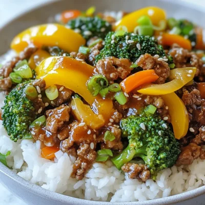 Teriyaki Ground Beef Stir-Fry Quick and Flavorful Meal