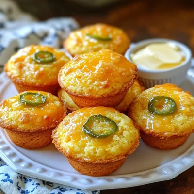 Cheddar Jalapeño Cornbread Muffins Flavorful Delight