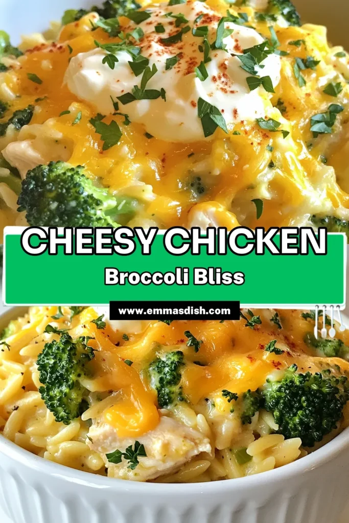 Looking for a quick chicken dinner? Try this easy cheesy chicken orzo recipe! This creamy orzo with broccoli combines tender orzo pasta, juicy chicken, and fresh broccoli florets, all smothered in a delicious cheese sauce. Perfect for busy weeknights, this broccoli orzo pasta dish is sure to be a family favorite. Save this recipe for a hassle-free meal tonight! #CheesyChickenOrzo #QuickDinner #DinnerRecipe #PastaLove